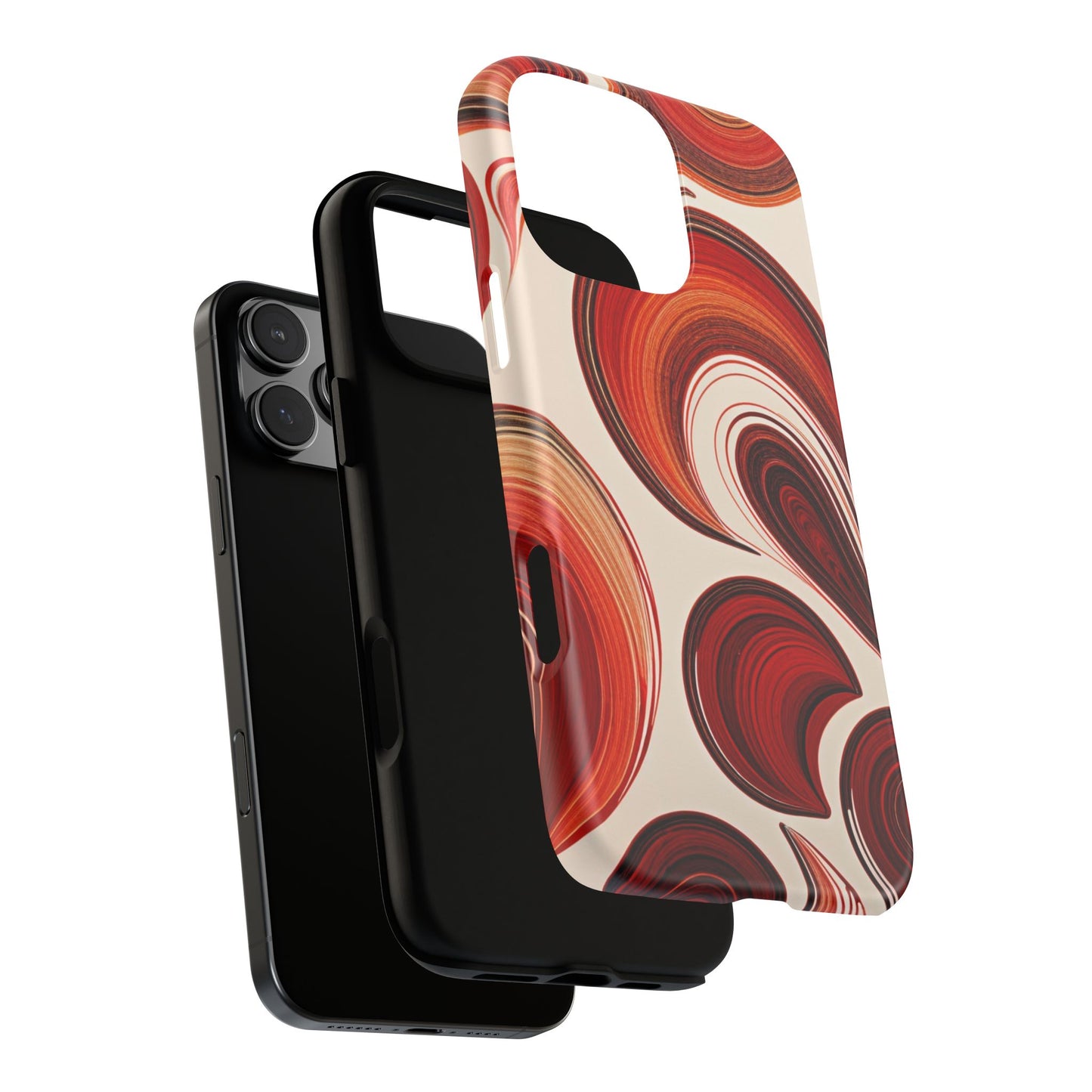 Spiraling Dip Paint Design iPhone Case
