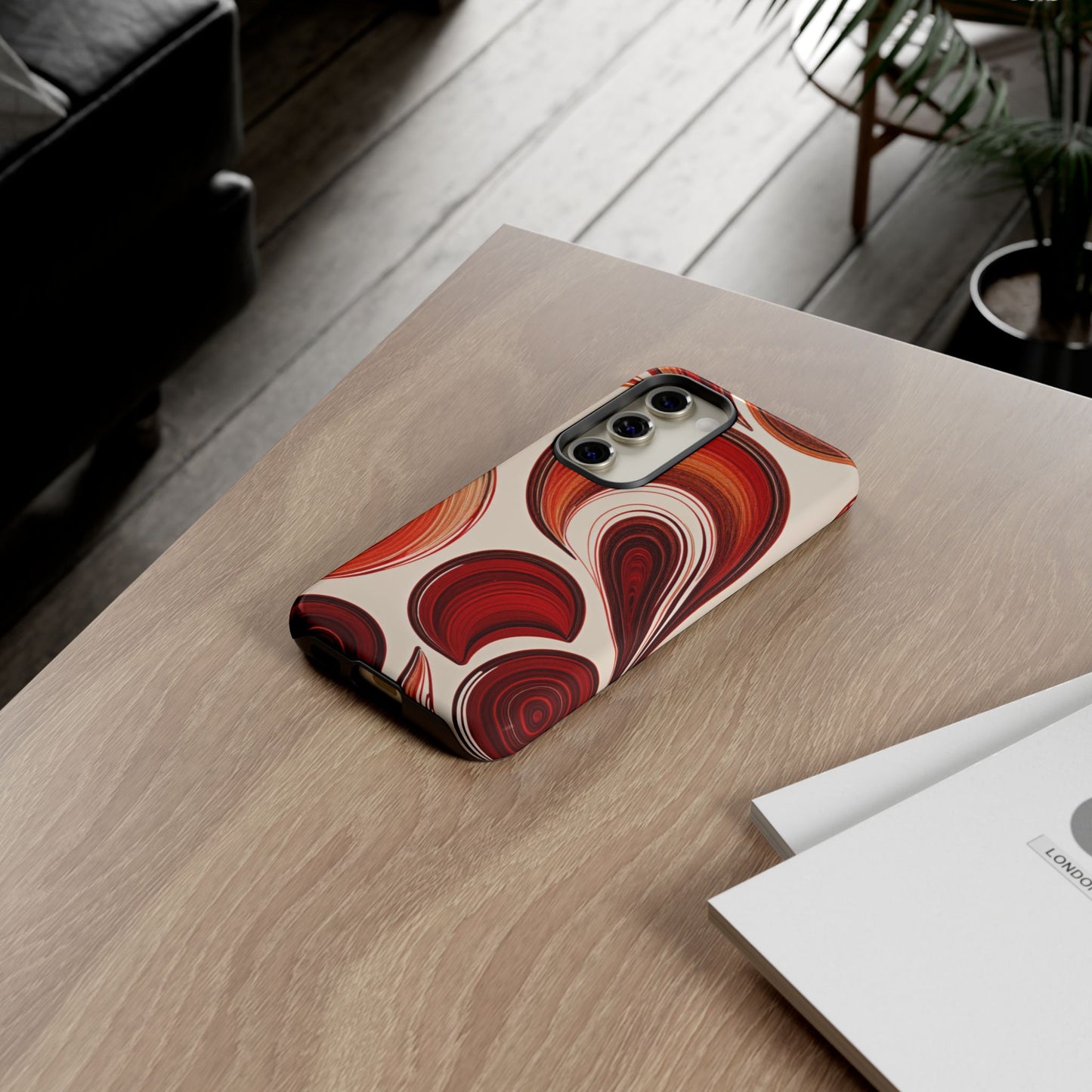 Spiraling Dip Paint Design Samsung Phone Case