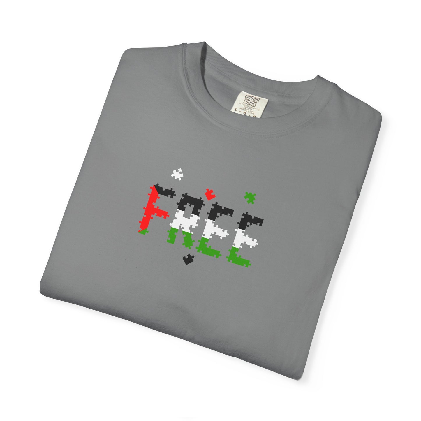 Free Palestine Puzzle Pieces T-shirt