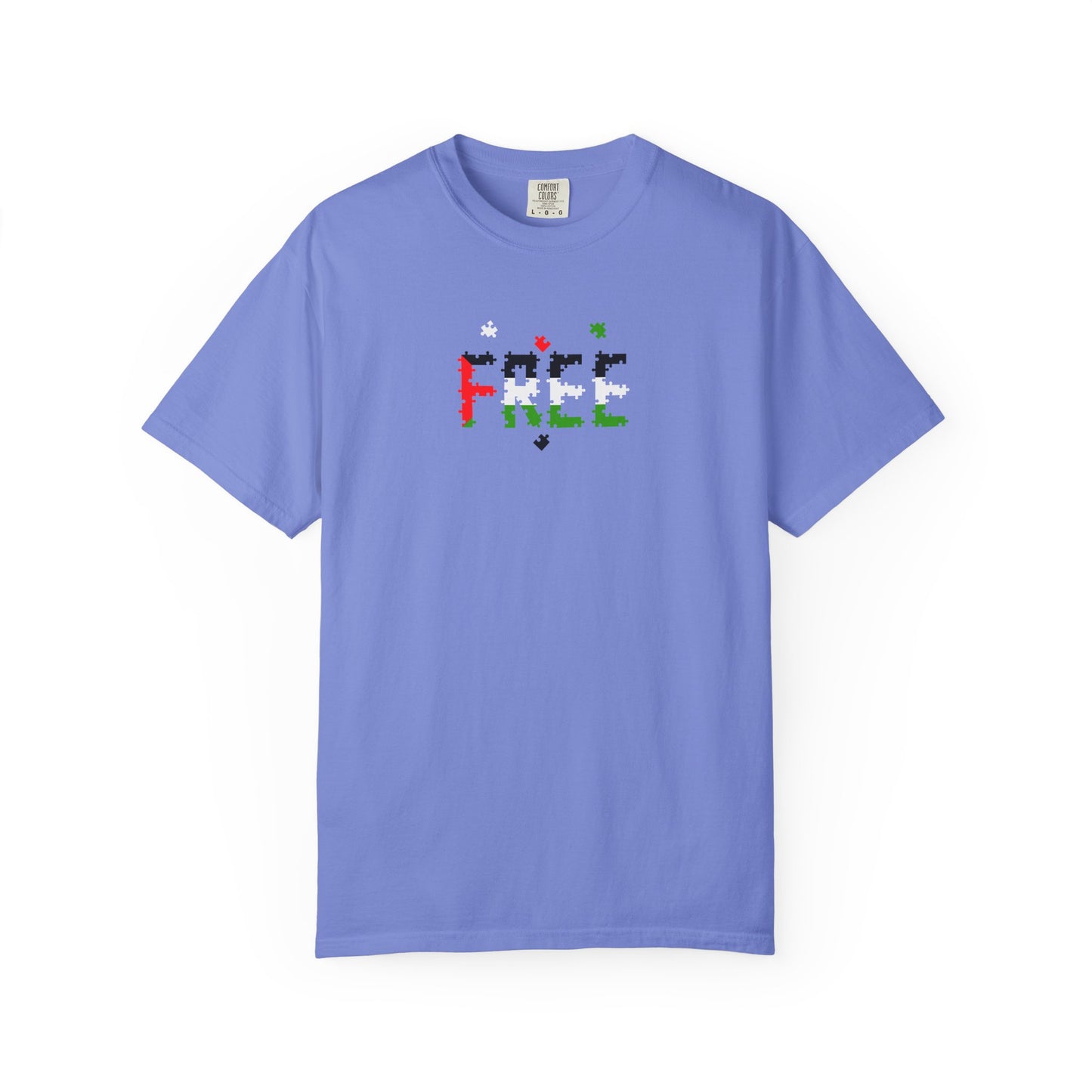 Free Palestine Puzzle Pieces T-shirt
