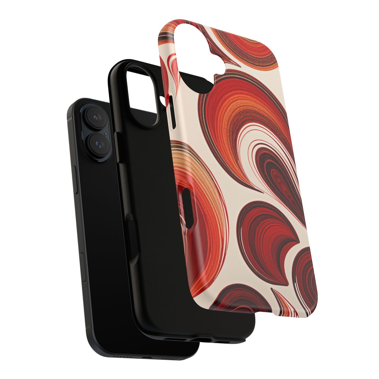 Spiraling Dip Paint Design iPhone Case