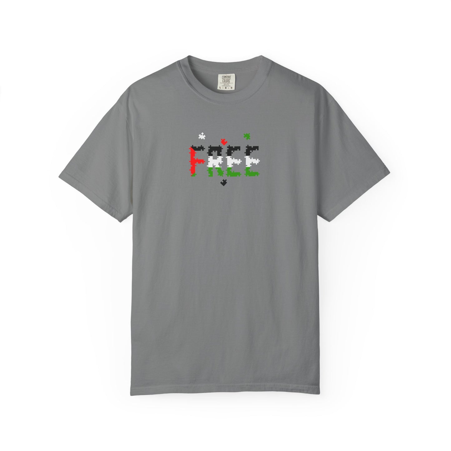 Free Palestine Puzzle Pieces T-shirt