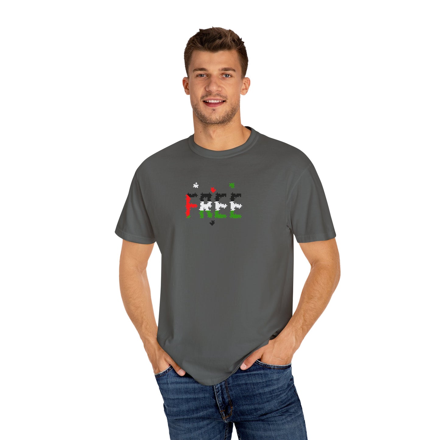 Free Palestine Puzzle Pieces T-shirt