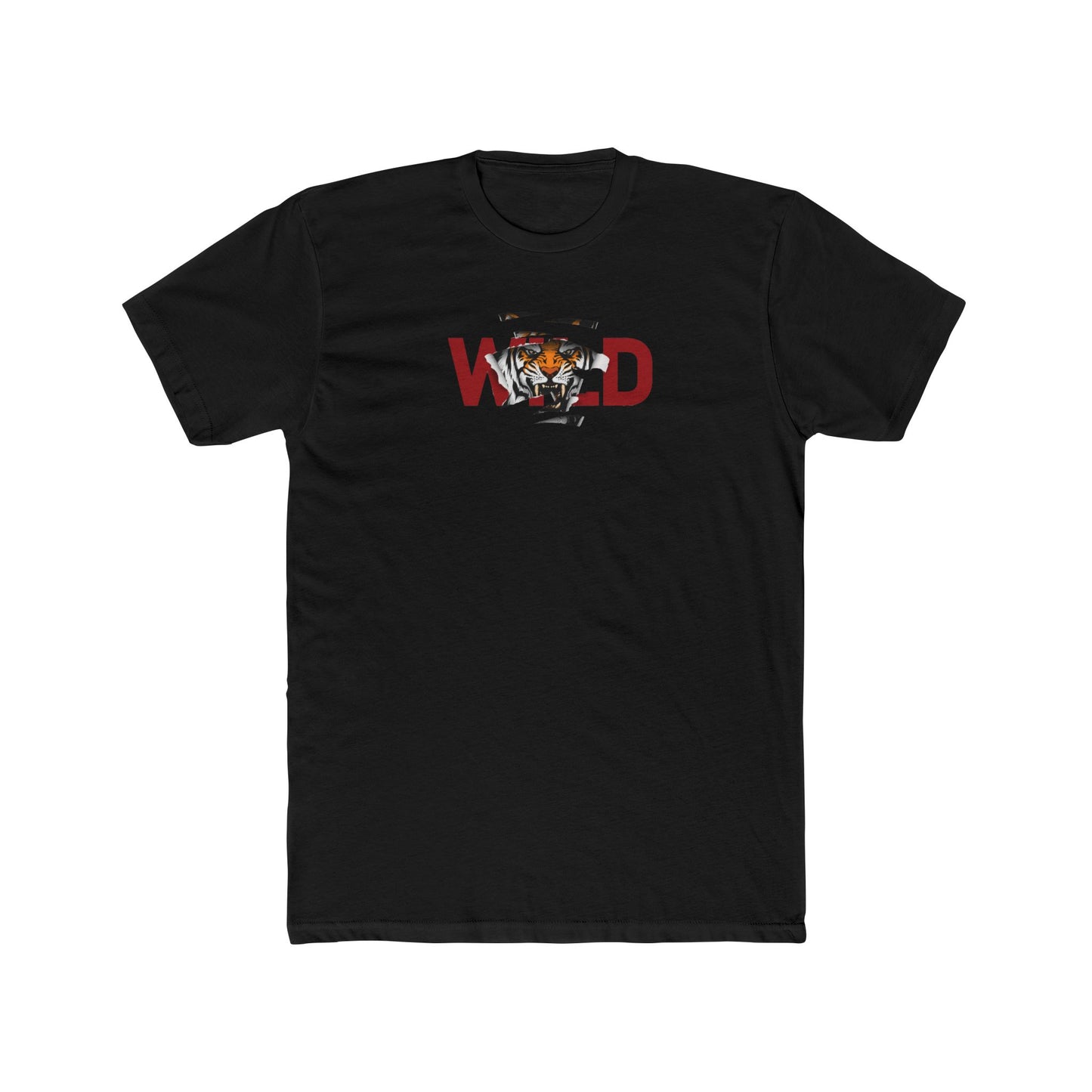 Wild Tiger Design Cotton T-shirt