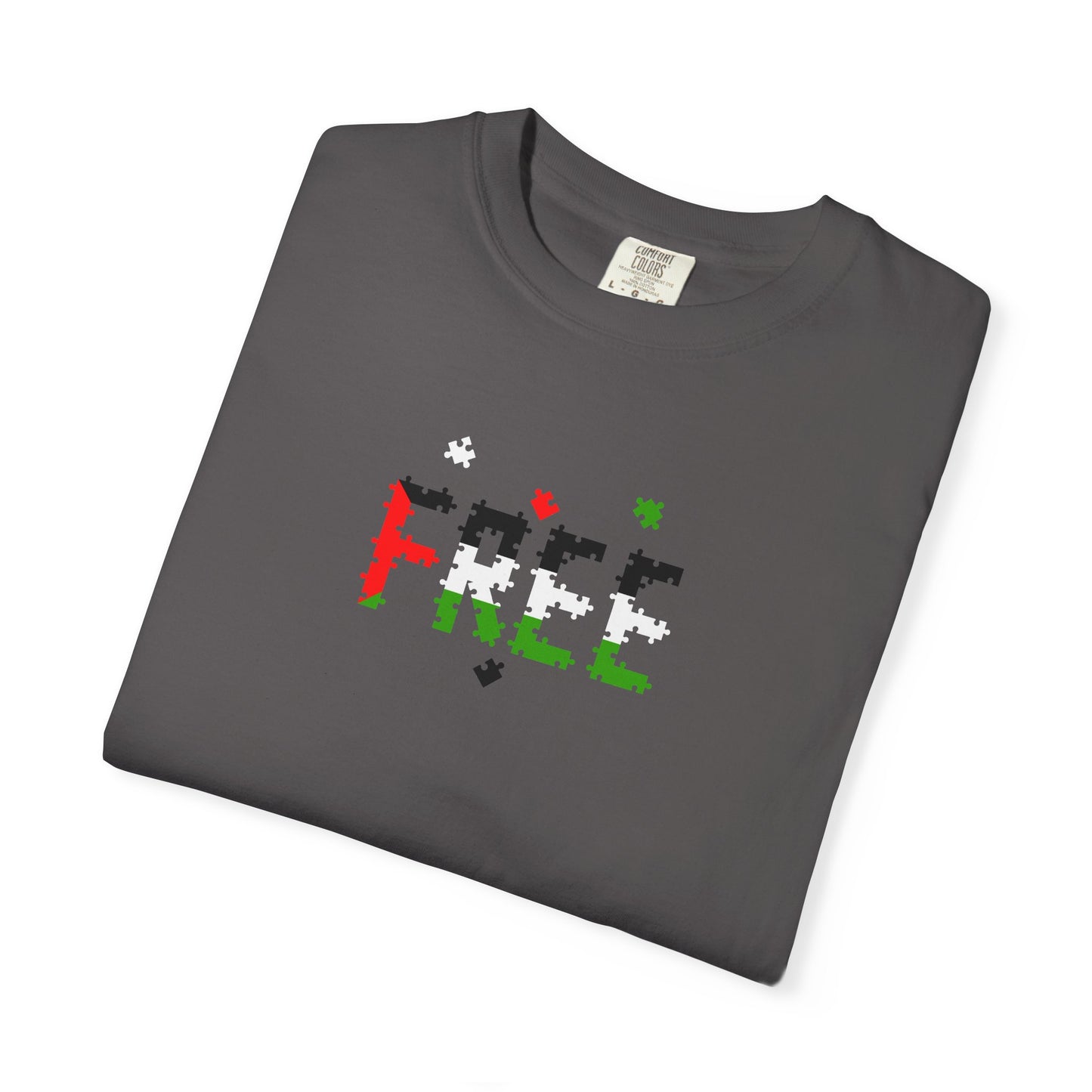 Free Palestine Puzzle Pieces T-shirt