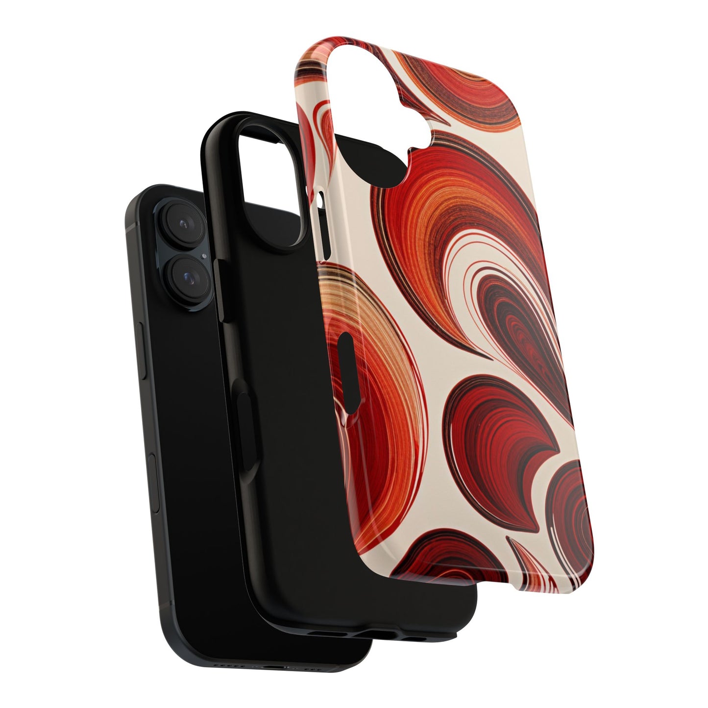 Spiraling Dip Paint Design iPhone Case