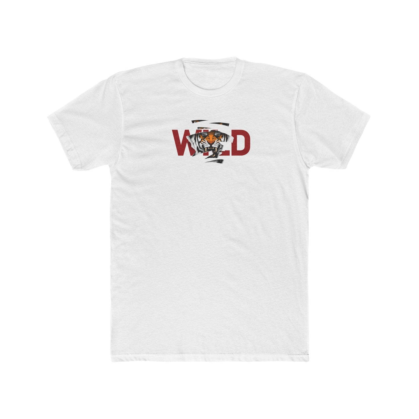 Wild Tiger Design Cotton T-shirt
