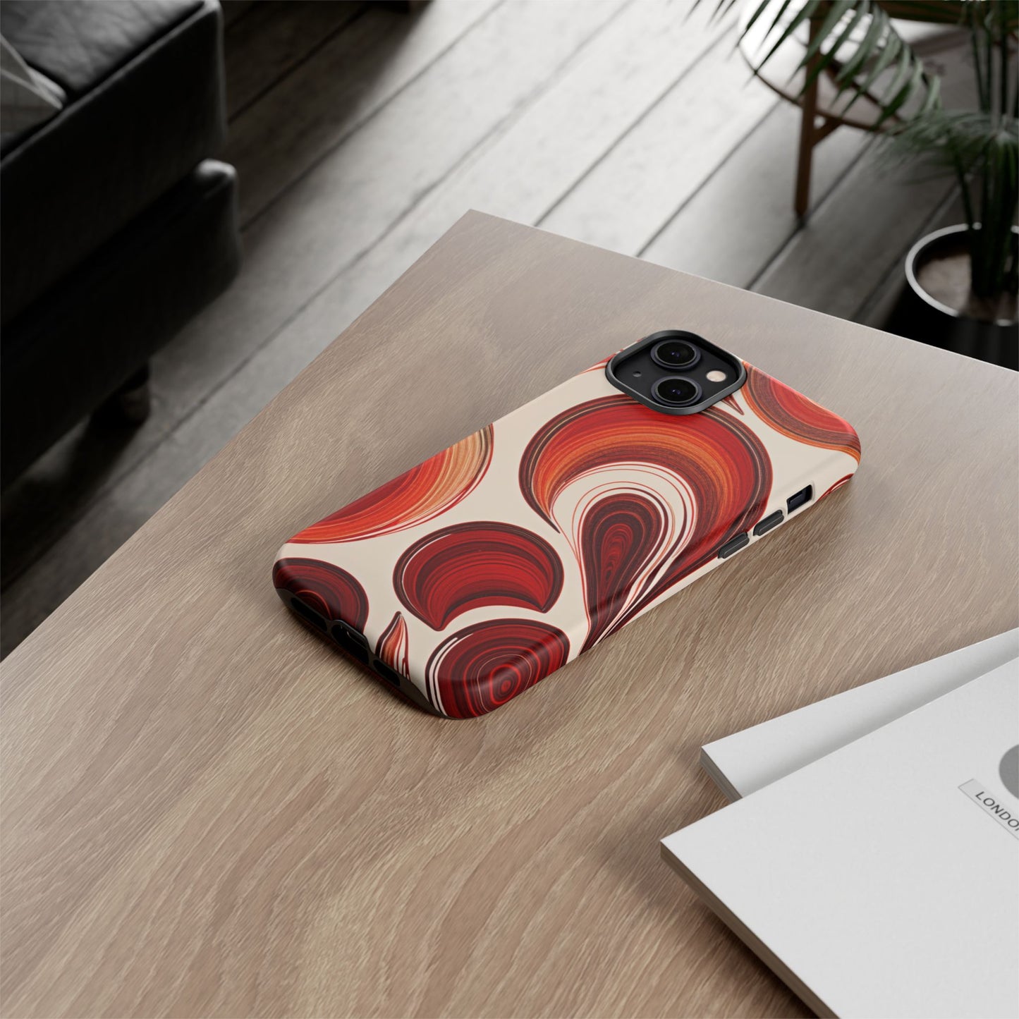Spiraling Dip Paint Design iPhone Case