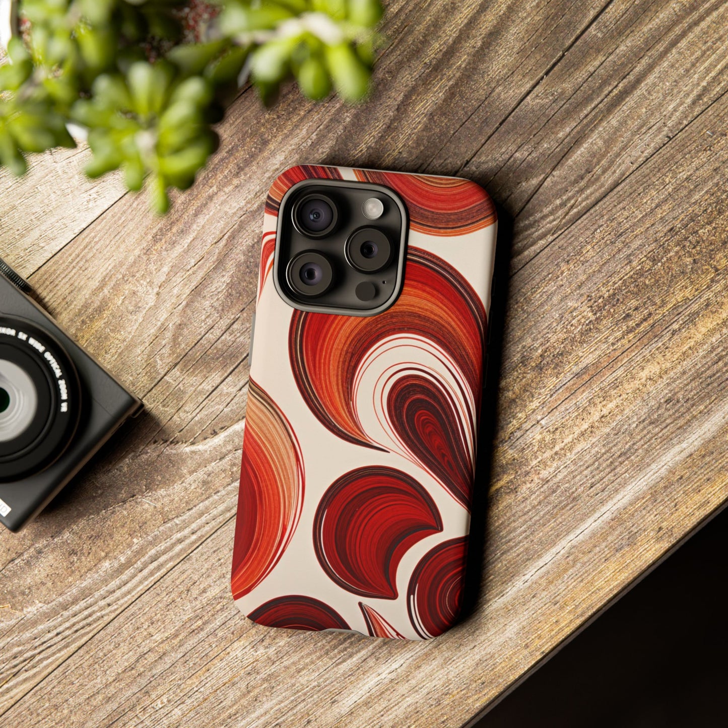 Spiraling Dip Paint Design iPhone Case