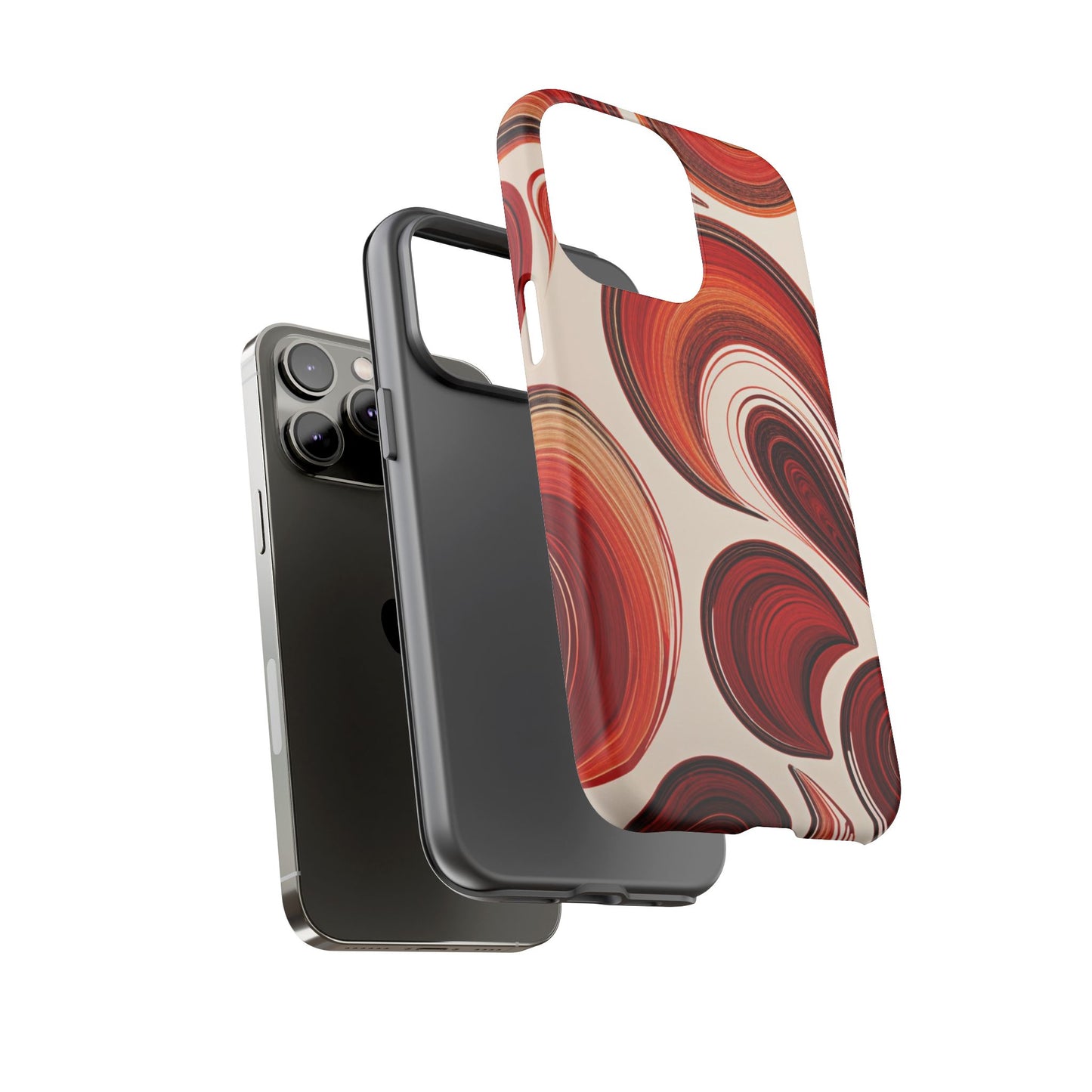 Spiraling Dip Paint Design iPhone Case