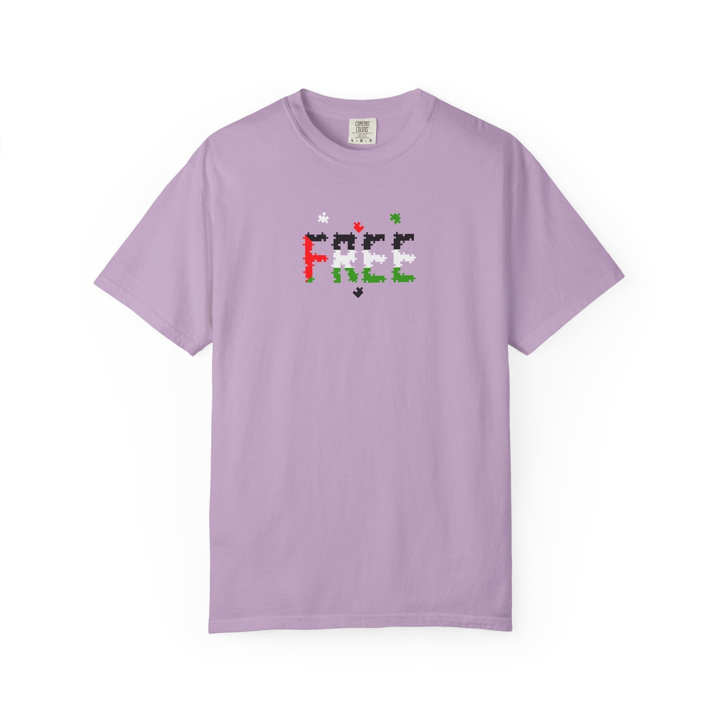 Free Palestine Puzzle Pieces T-shirt