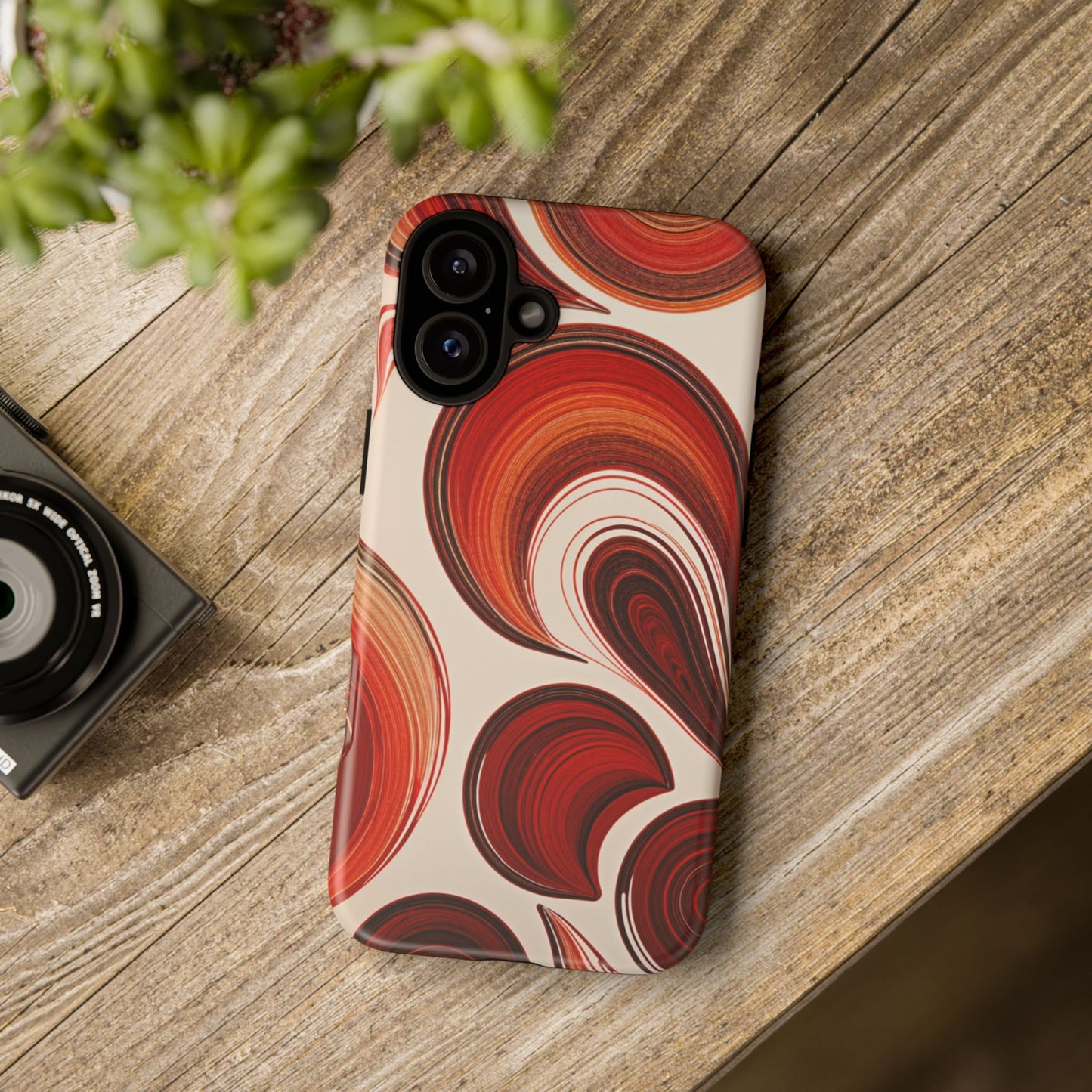 Spiraling Dip Paint Design iPhone Case