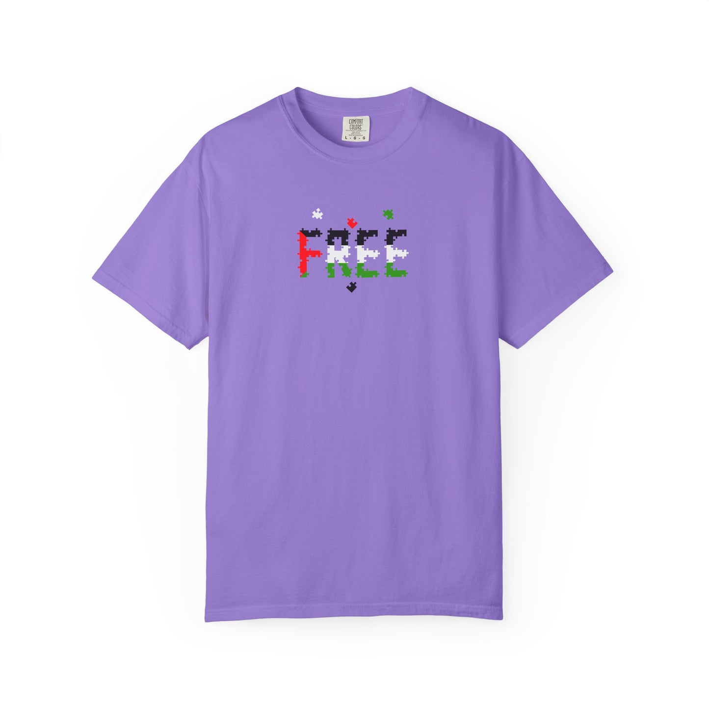Free Palestine Puzzle Pieces T-shirt