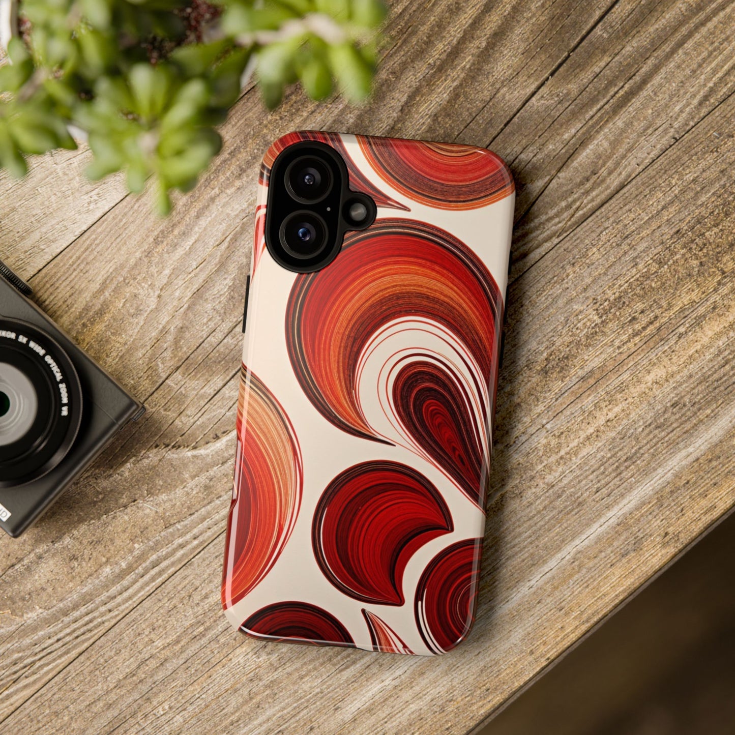 Spiraling Dip Paint Design iPhone Case