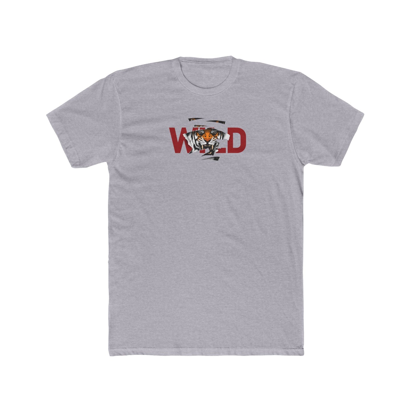 Wild Tiger Design Cotton T-shirt