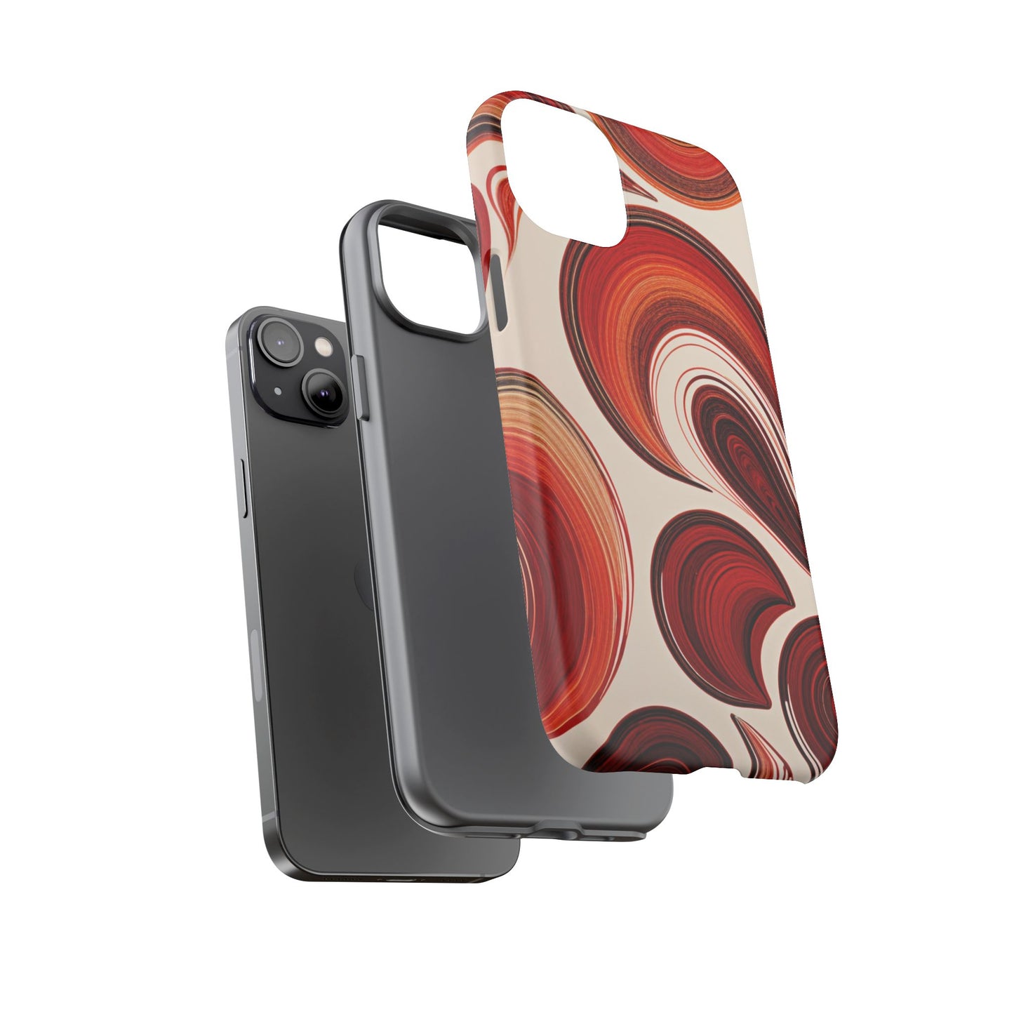 Spiraling Dip Paint Design iPhone Case