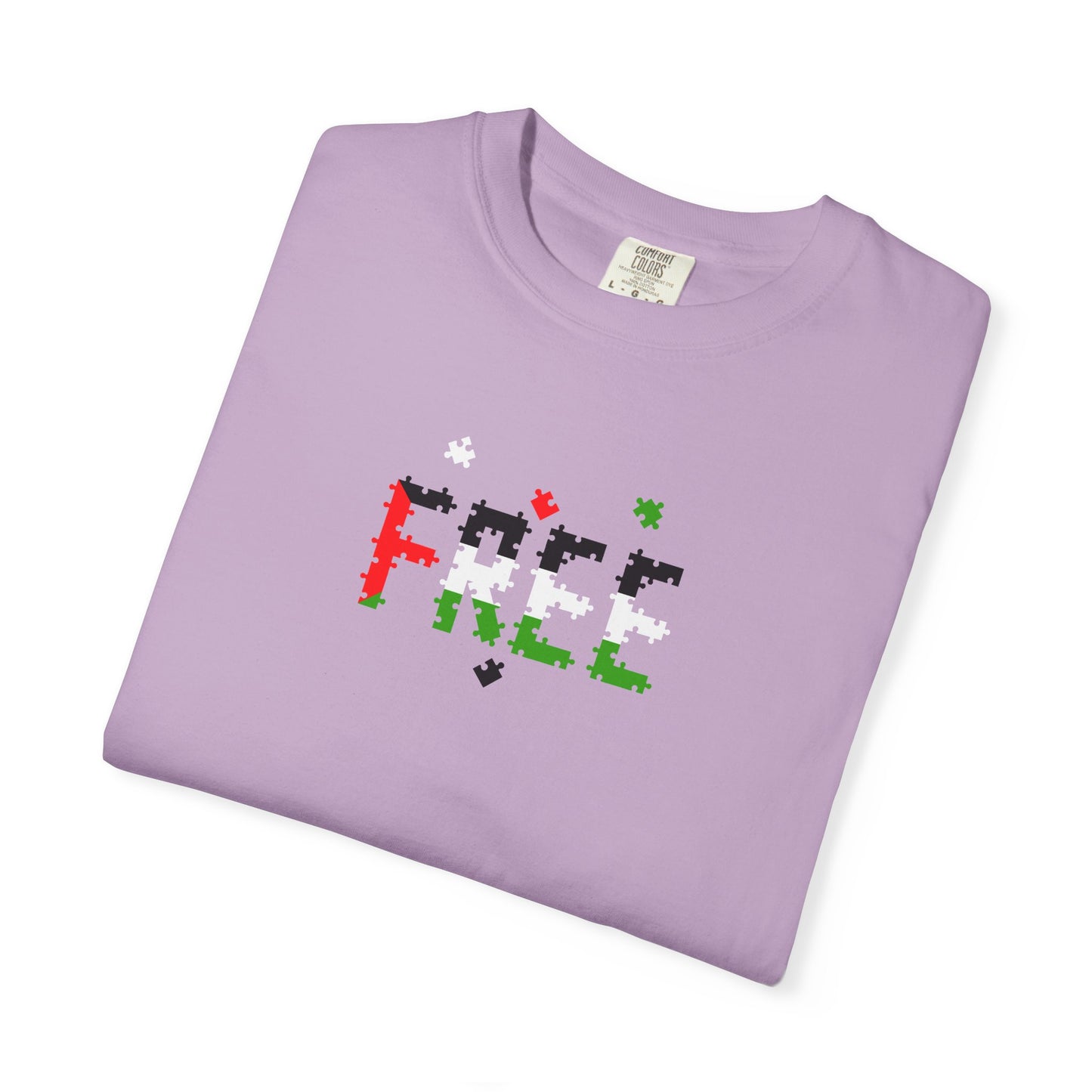 Free Palestine Puzzle Pieces T-shirt