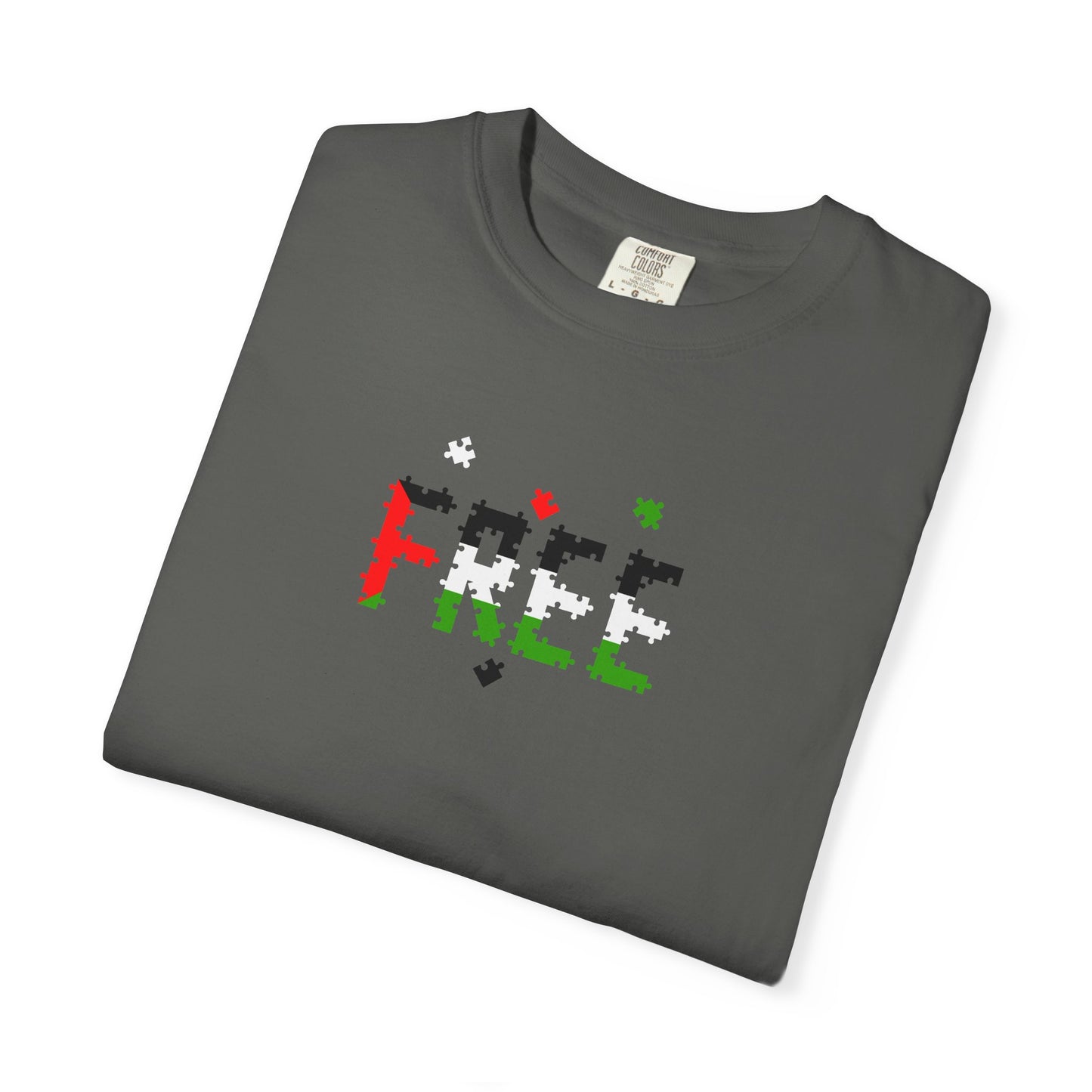 Free Palestine Puzzle Pieces T-shirt