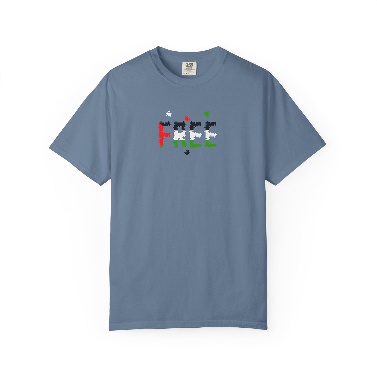 Free Palestine Puzzle Pieces T-shirt