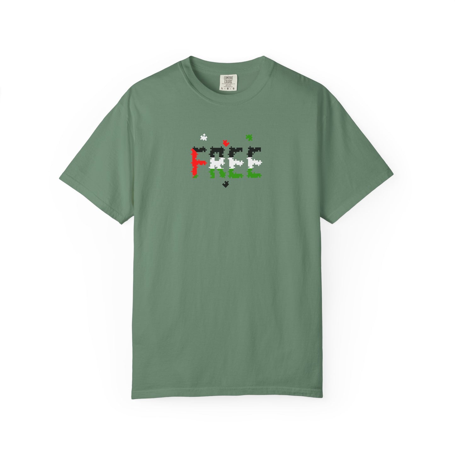 Free Palestine Puzzle Pieces T-shirt