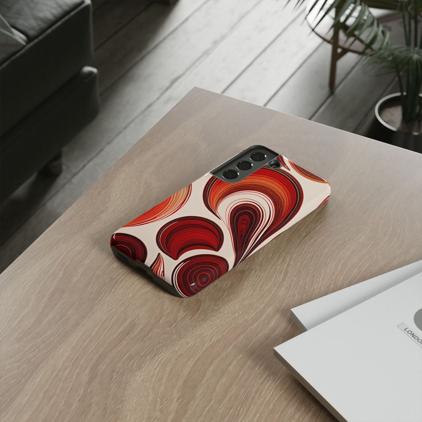 Spiraling Dip Paint Design Samsung Phone Case
