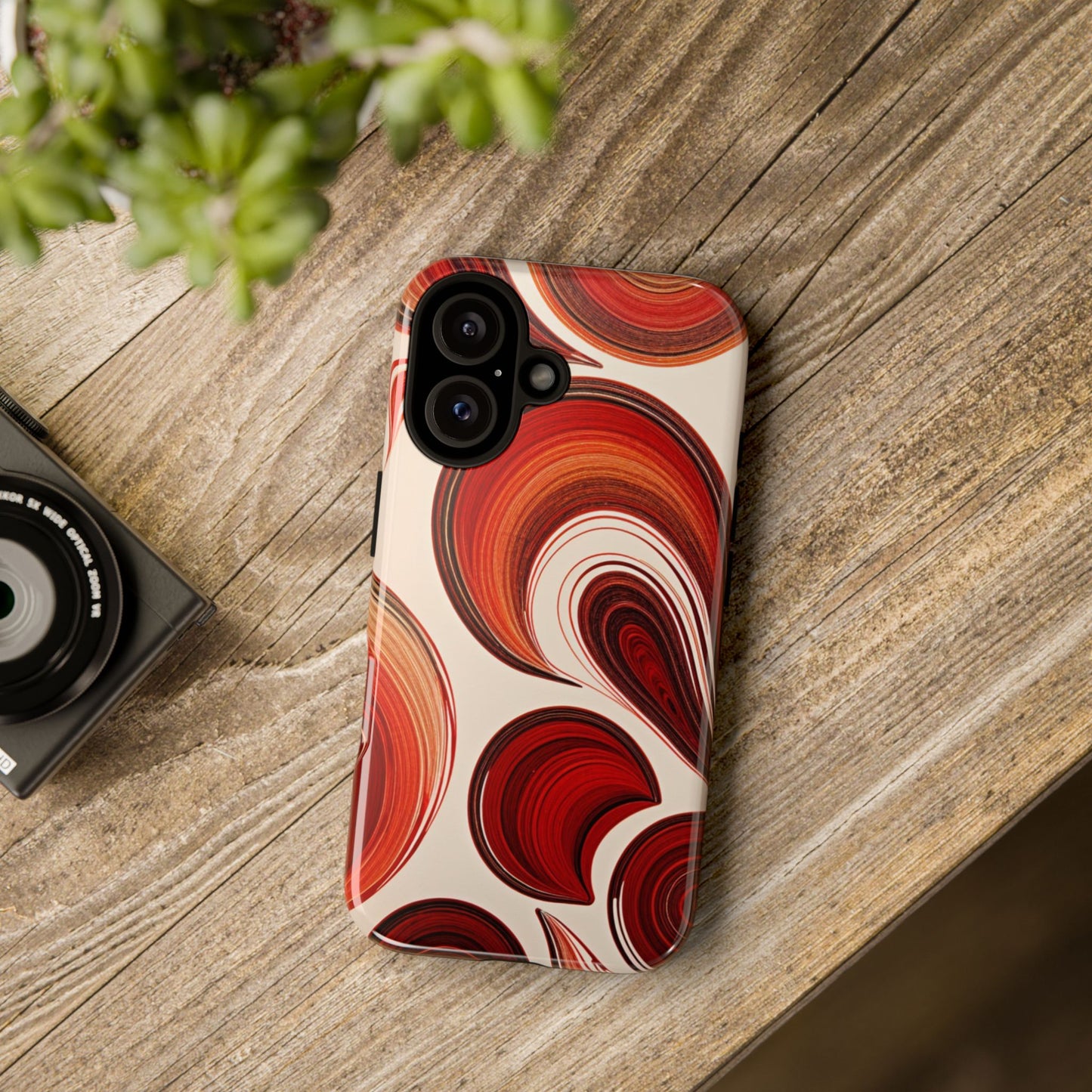 Spiraling Dip Paint Design iPhone Case