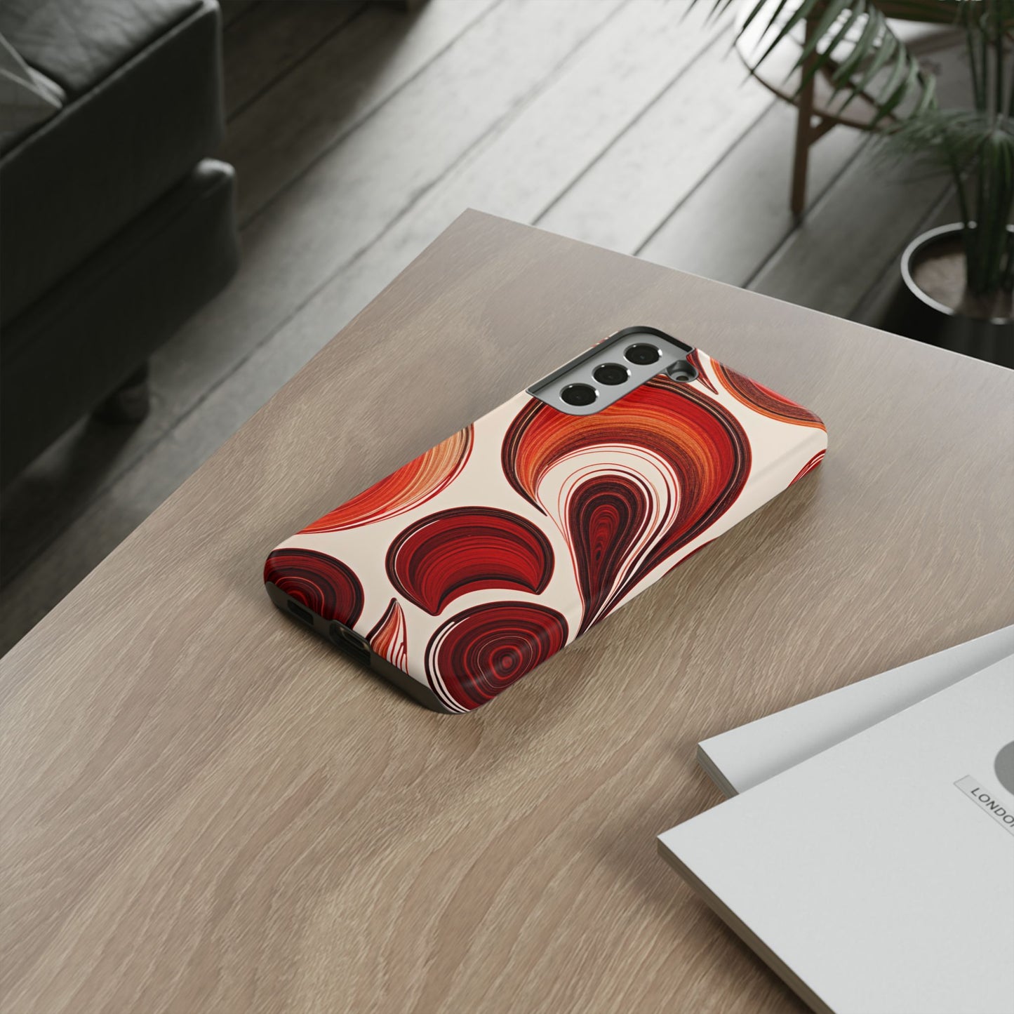 Spiraling Dip Paint Design Samsung Phone Case