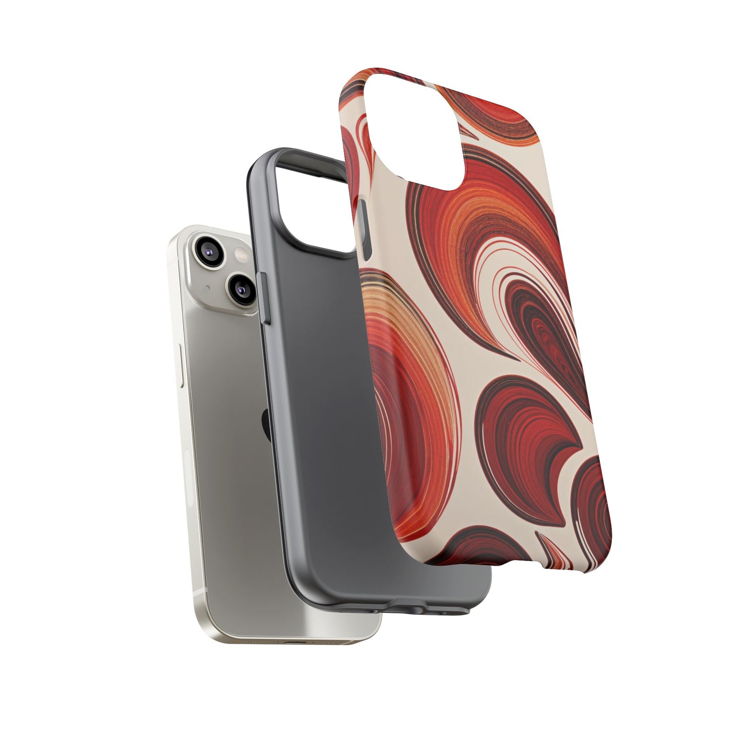 Spiraling Dip Paint Design iPhone Case
