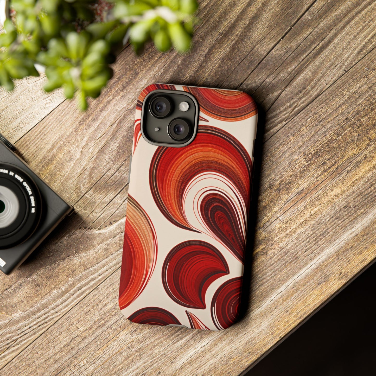 Spiraling Dip Paint Design iPhone Case