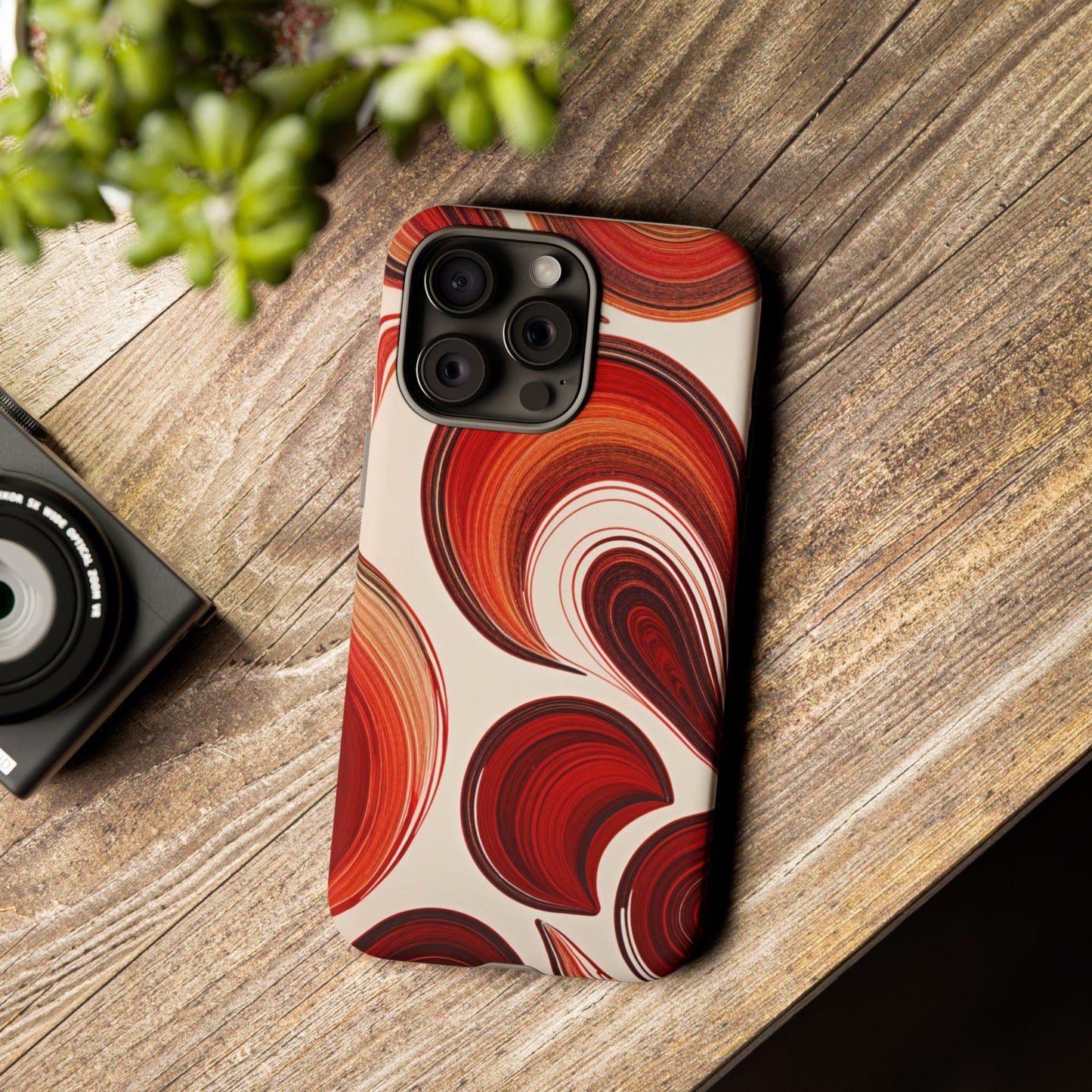 Spiraling Dip Paint Design iPhone Case
