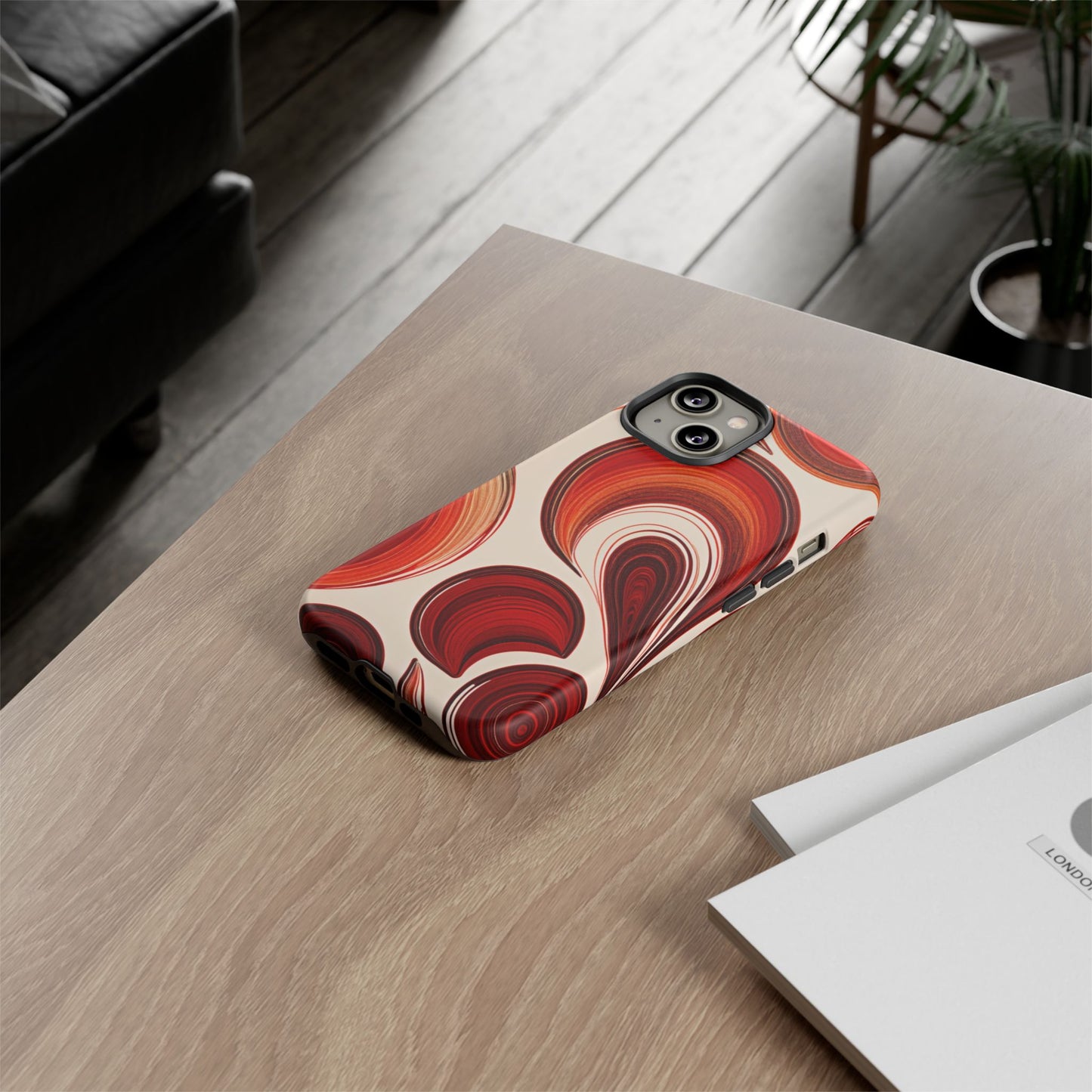 Spiraling Dip Paint Design iPhone Case