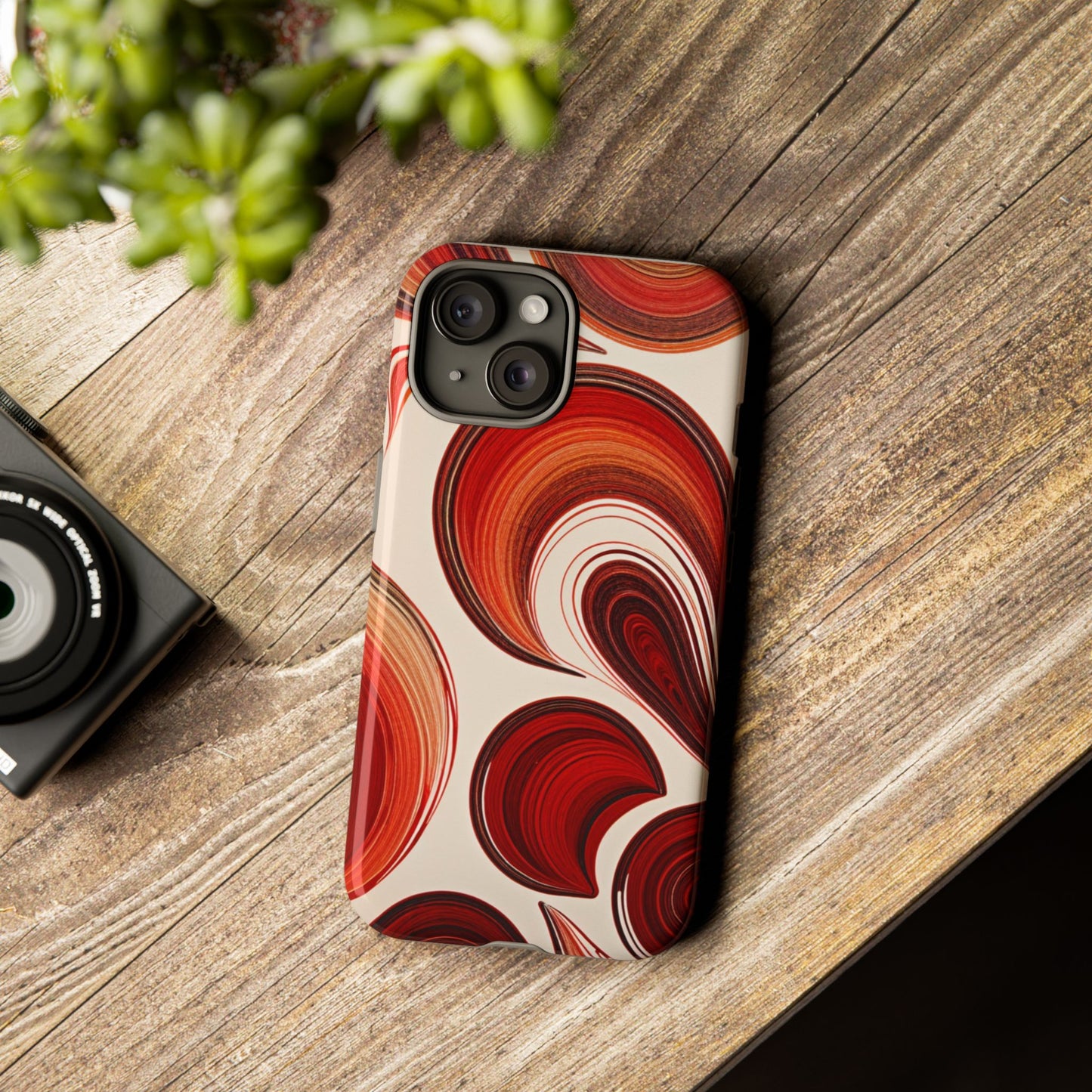 Spiraling Dip Paint Design iPhone Case