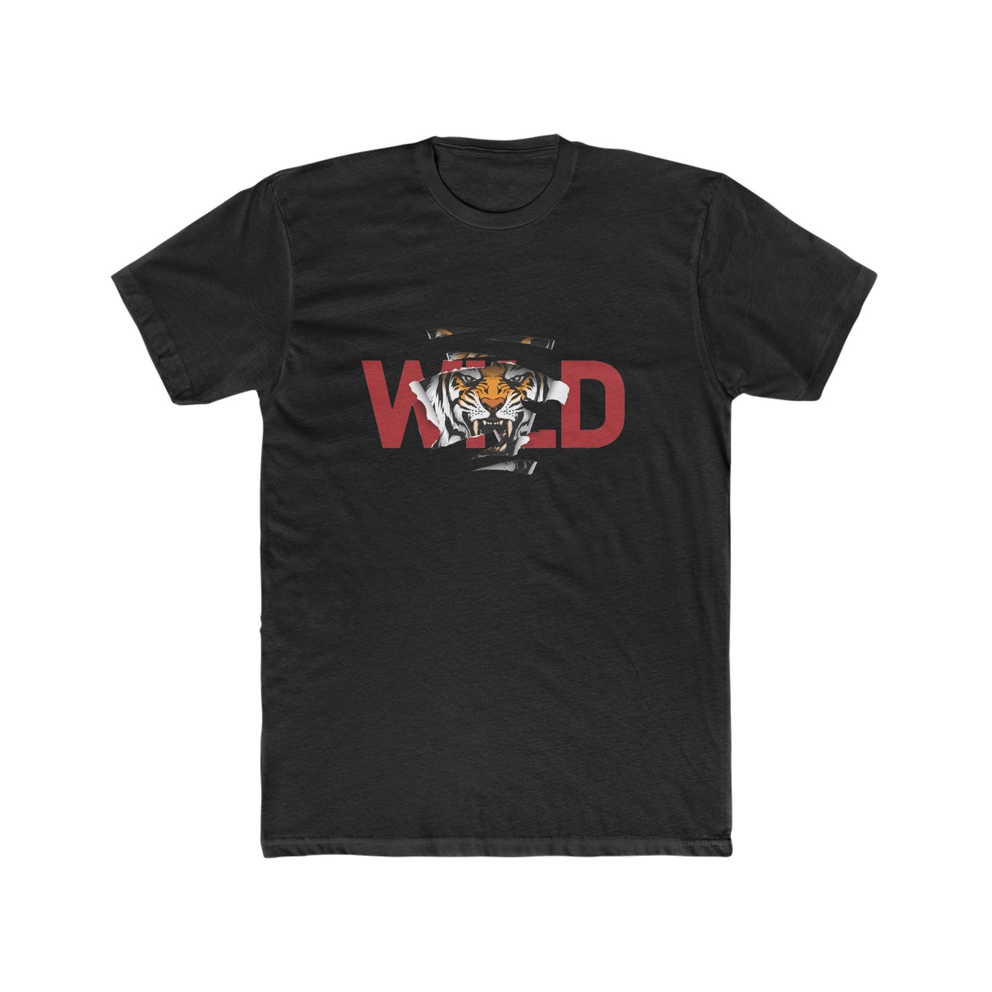 Wild Tiger Design Cotton T-shirt