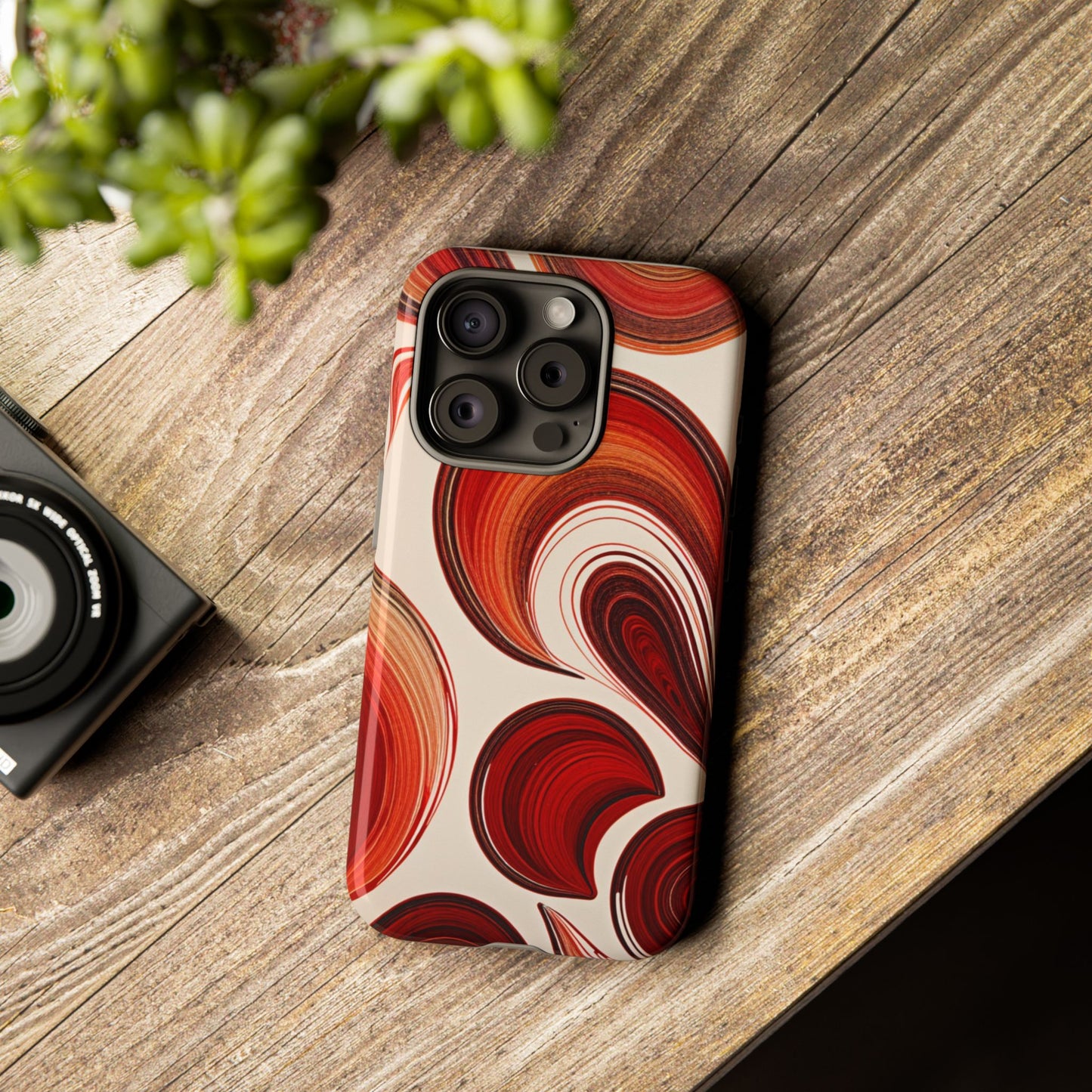 Spiraling Dip Paint Design iPhone Case