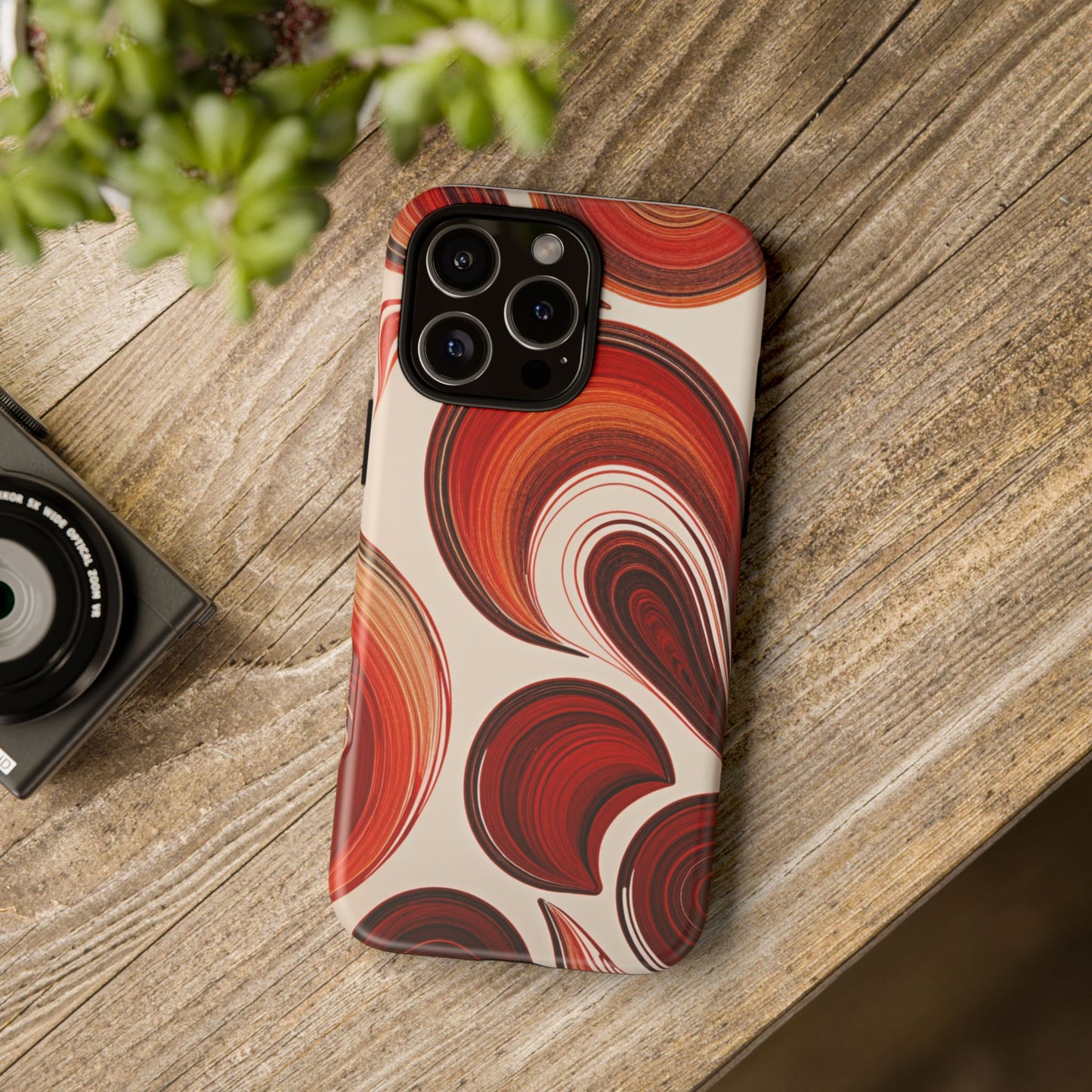 Spiraling Dip Paint Design iPhone Case