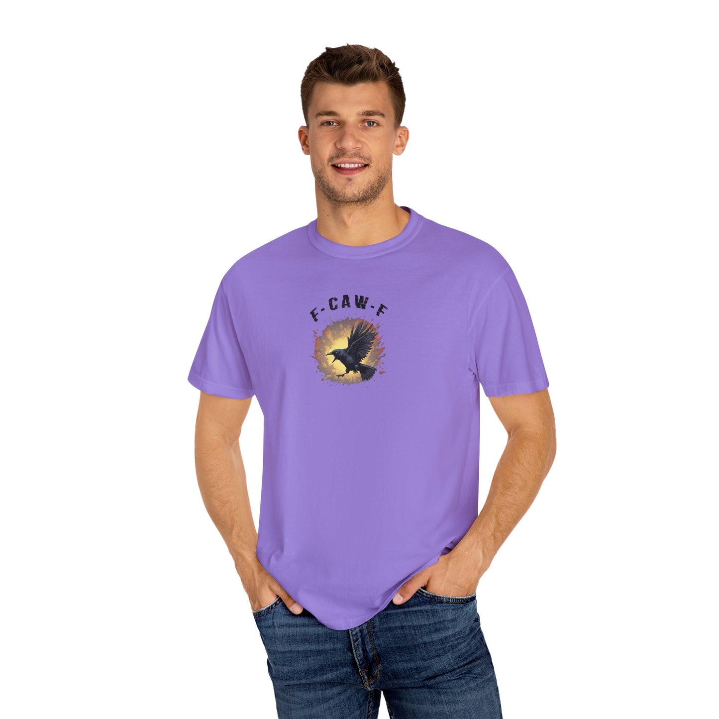 Funny Screaming Crow T-shirt