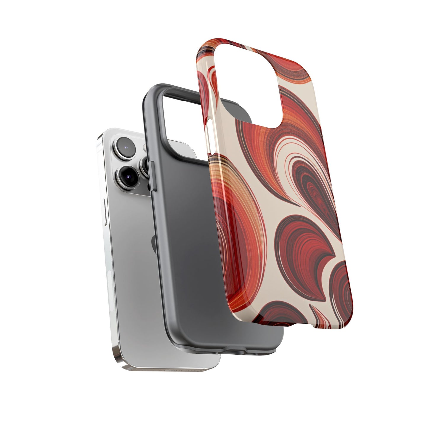 Spiraling Dip Paint Design iPhone Case