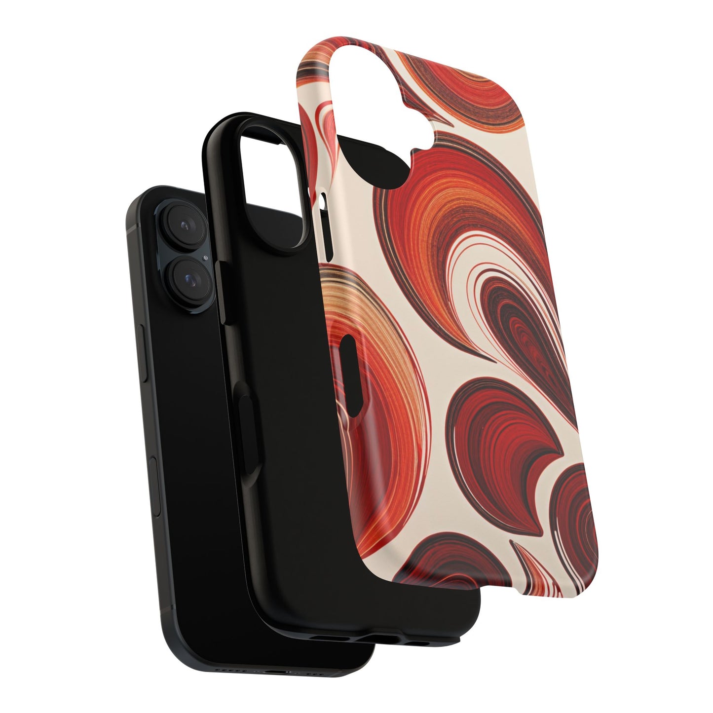 Spiraling Dip Paint Design iPhone Case