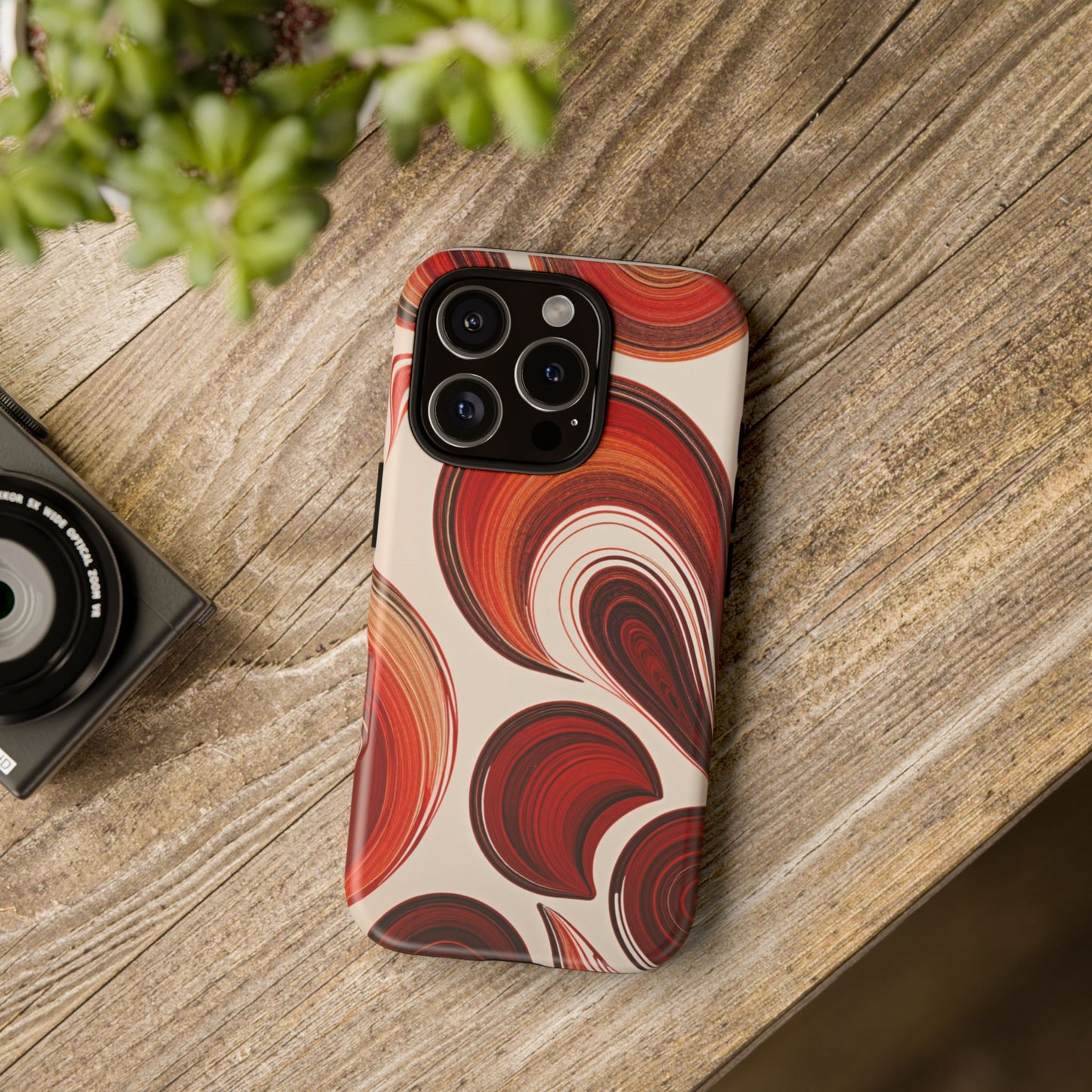 Spiraling Dip Paint Design iPhone Case