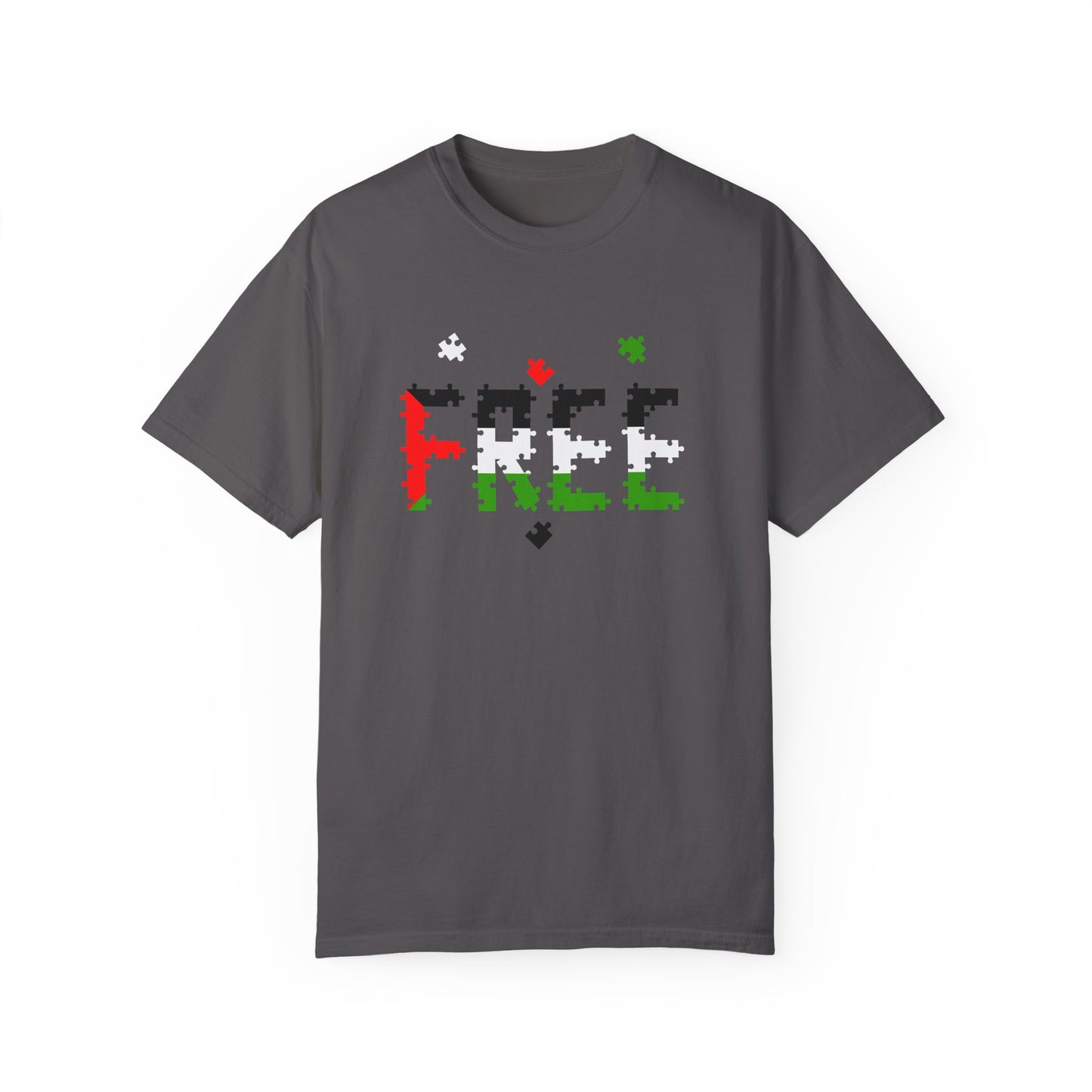 Free Palestine Puzzle Pieces T-shirt