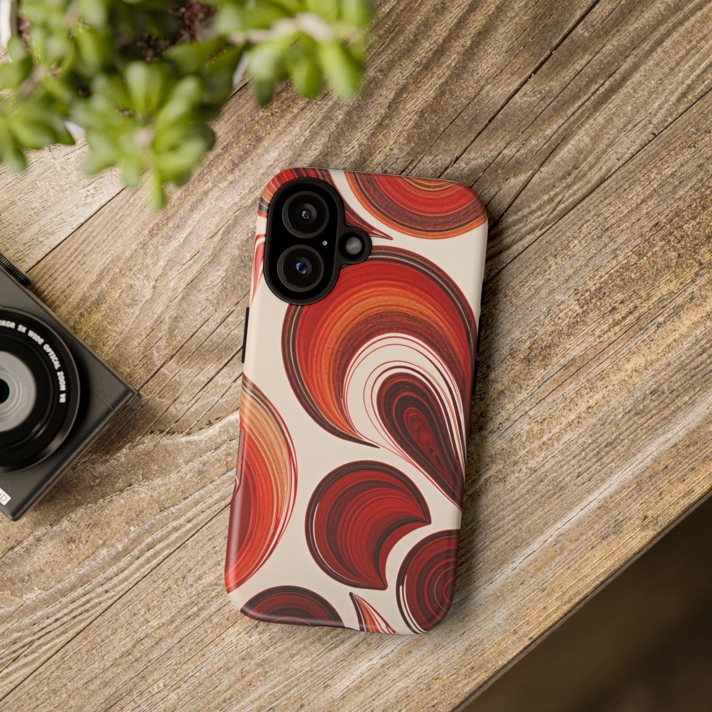 Spiraling Dip Paint Design iPhone Case