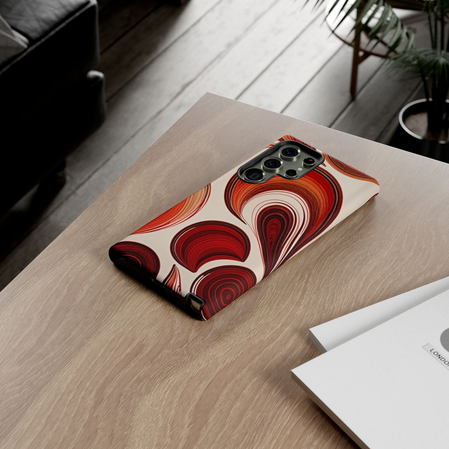Spiraling Dip Paint Design Samsung Phone Case