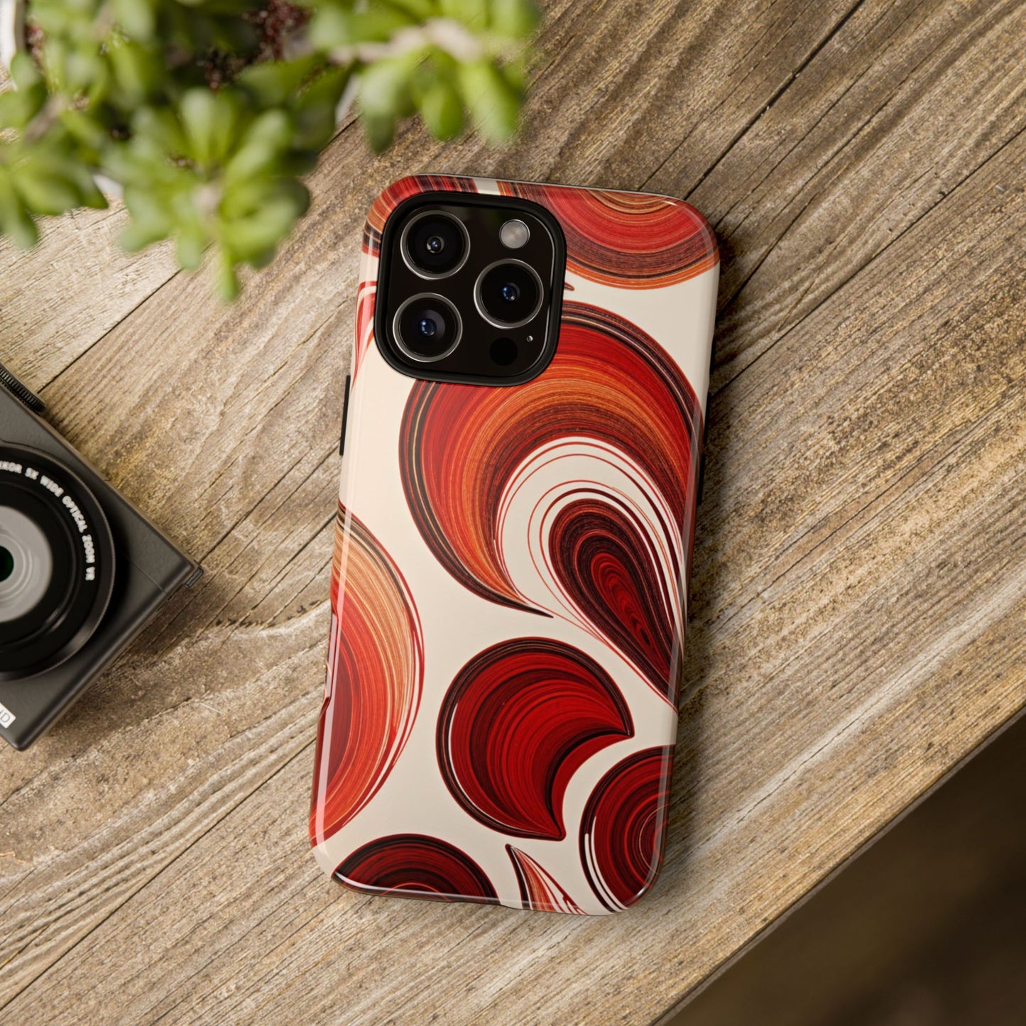 Spiraling Dip Paint Design iPhone Case