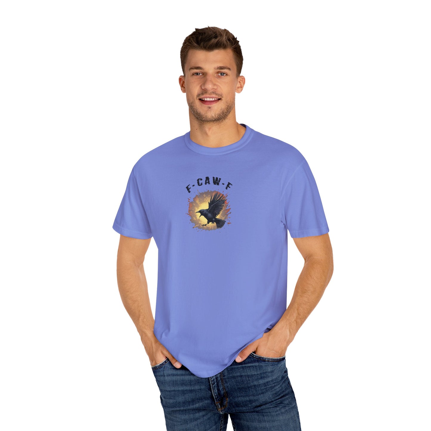 Funny Screaming Crow T-shirt