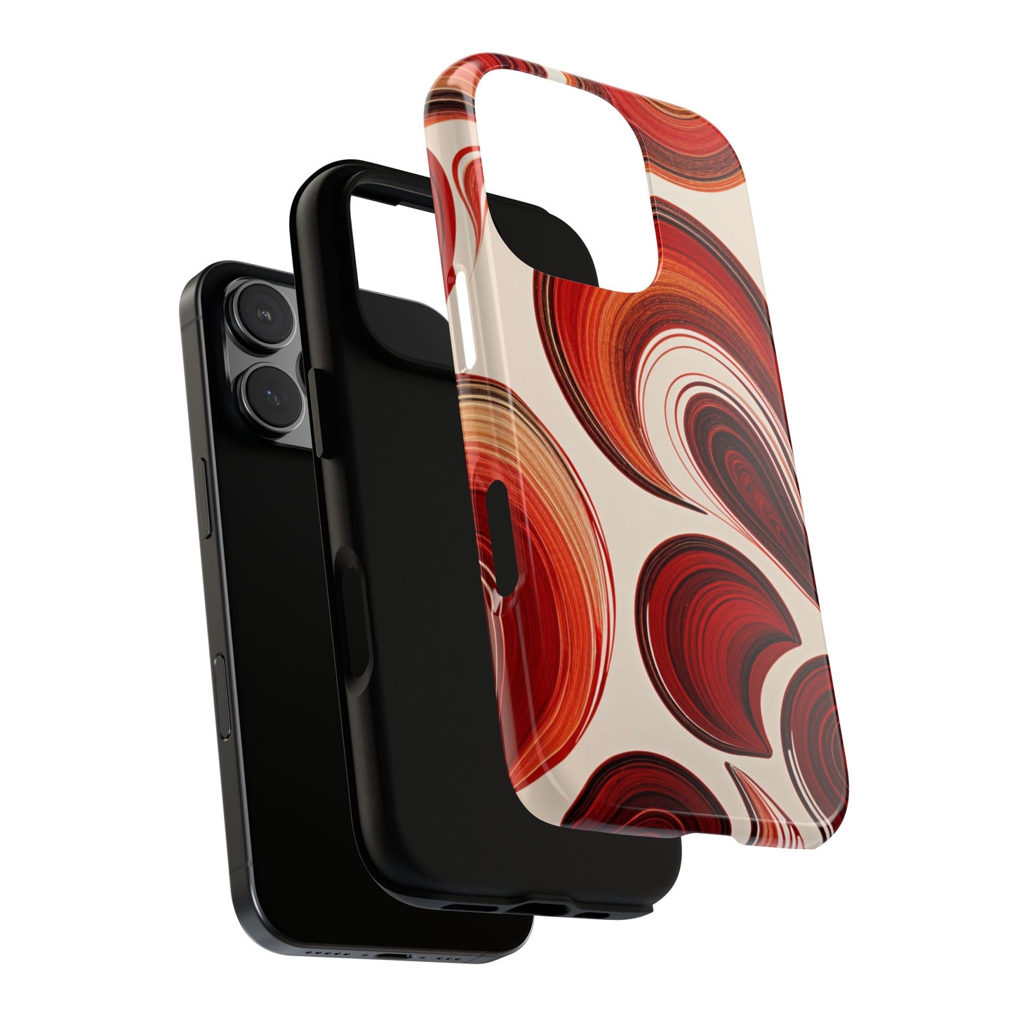 Spiraling Dip Paint Design iPhone Case