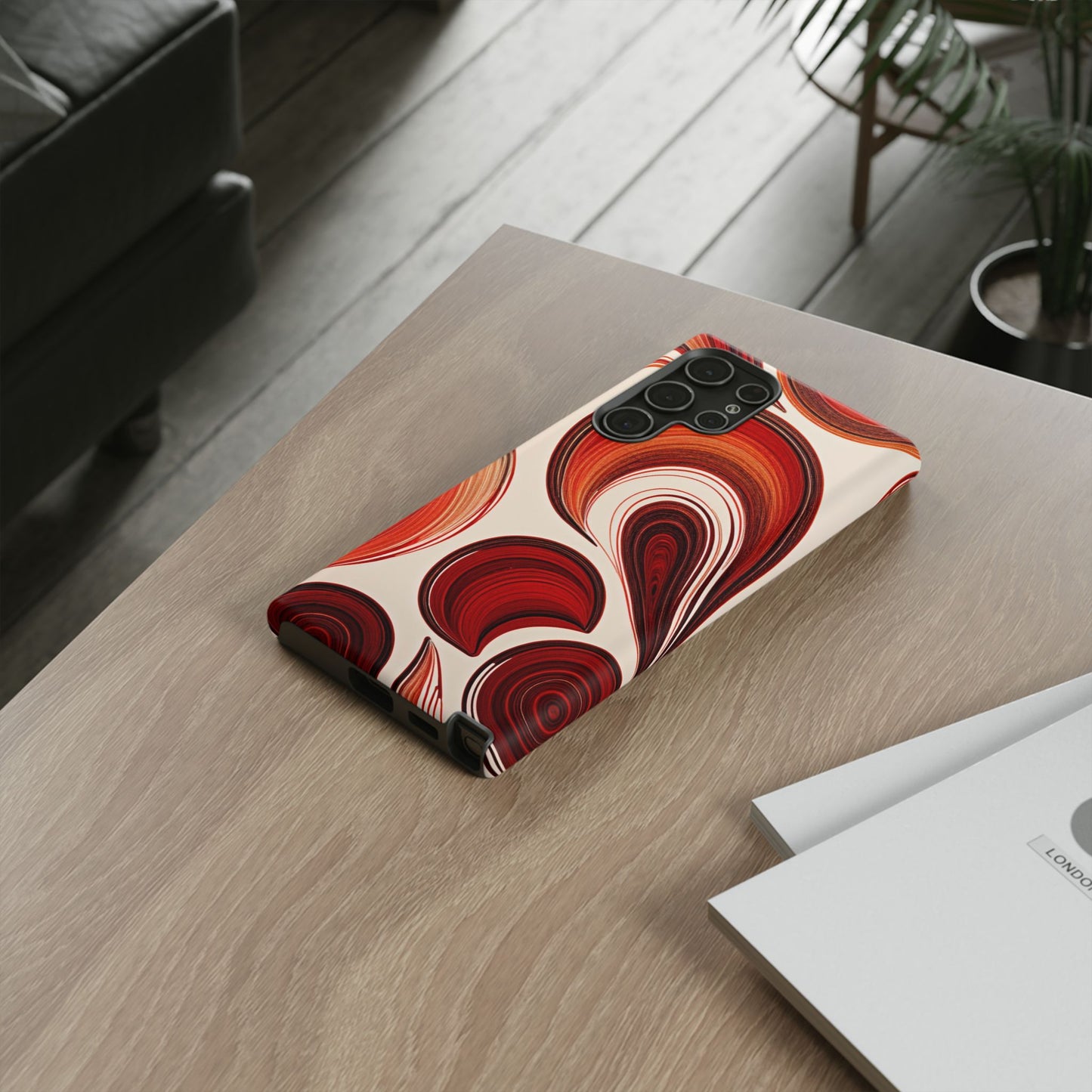 Spiraling Dip Paint Design Samsung Phone Case