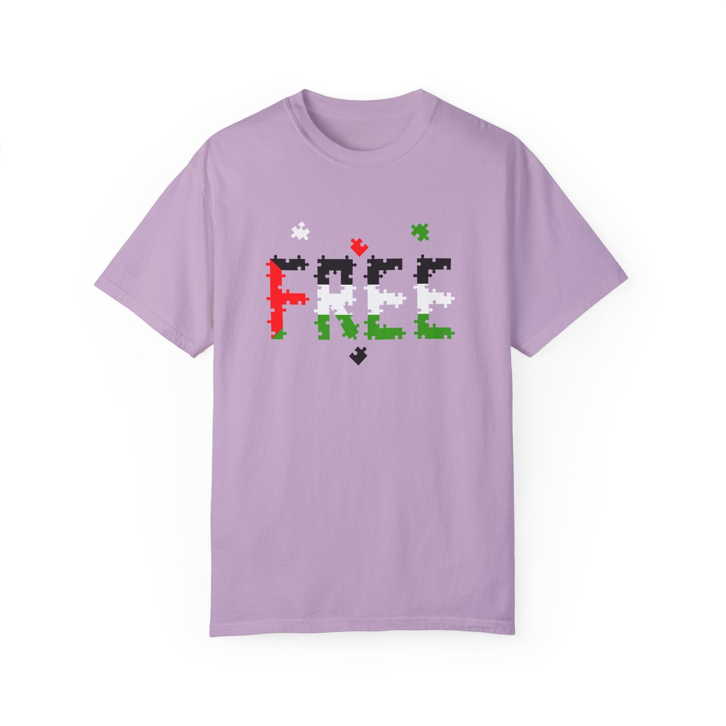 Free Palestine Puzzle Pieces T-shirt