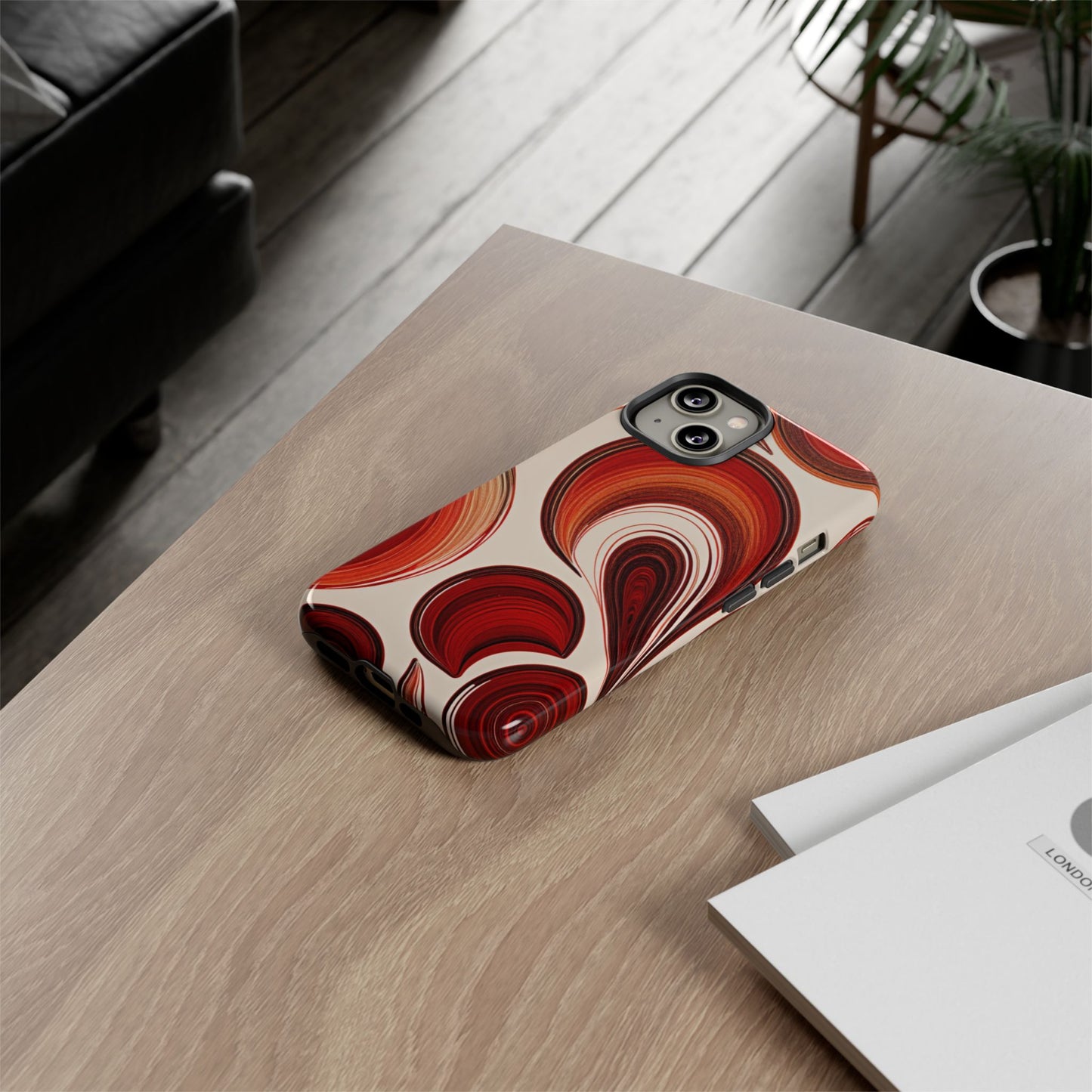 Spiraling Dip Paint Design iPhone Case