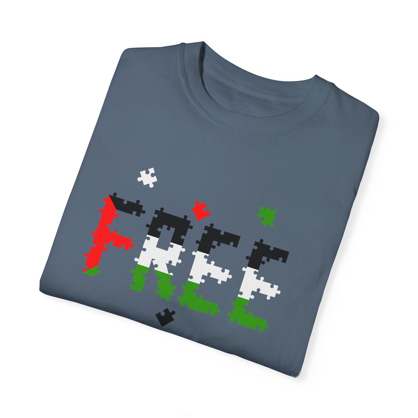 Free Palestine Puzzle Pieces T-shirt