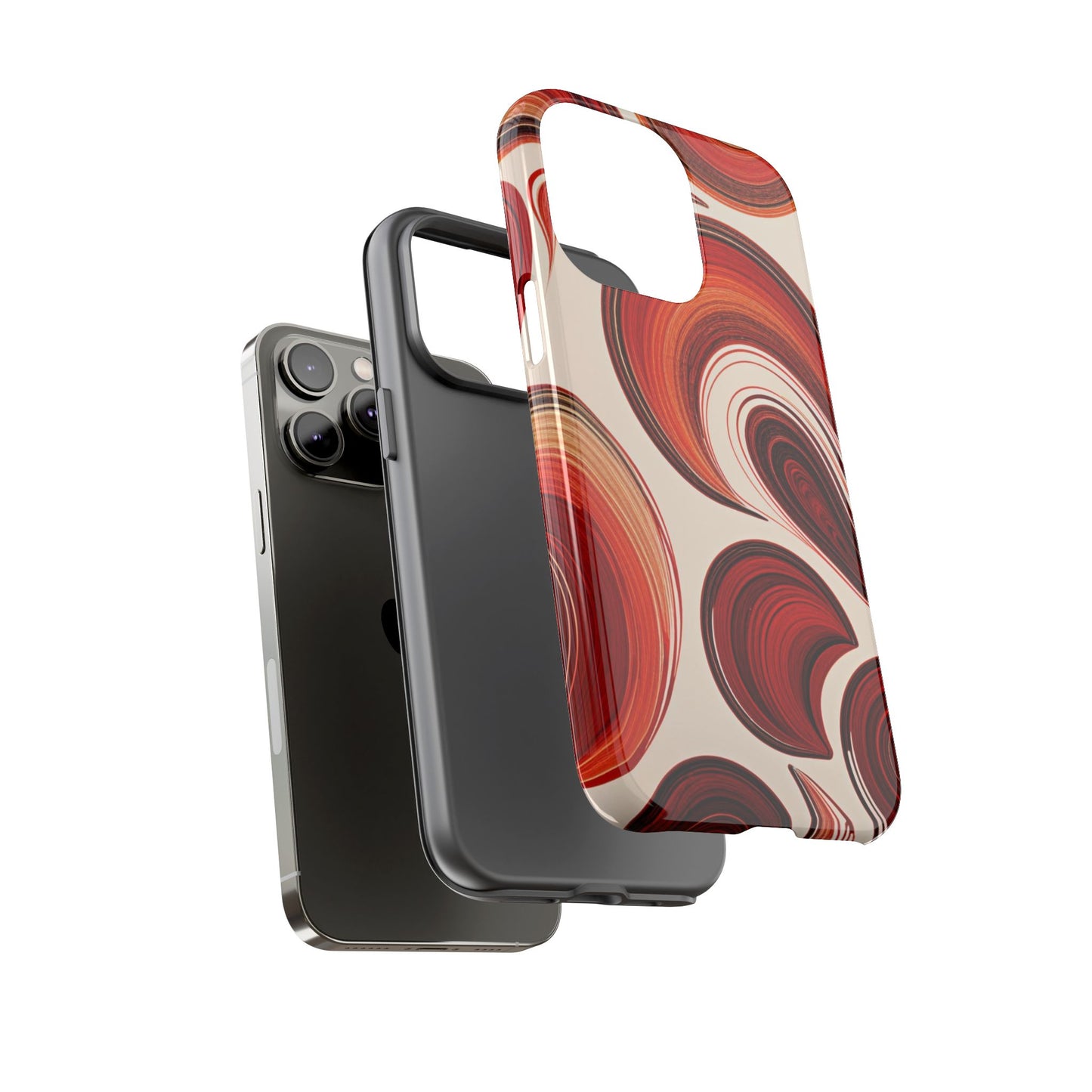 Spiraling Dip Paint Design iPhone Case